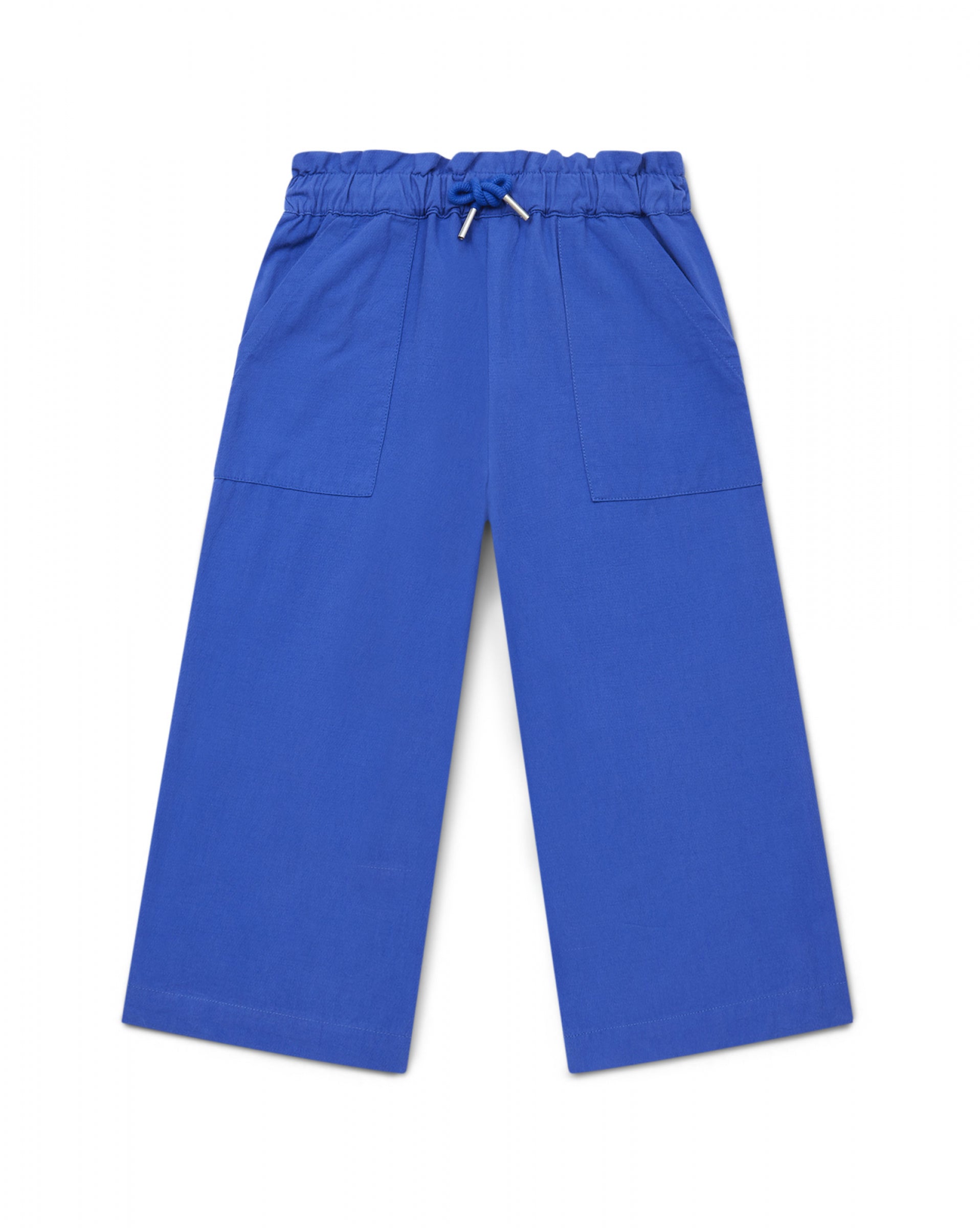 Boys & Girls Blue Cotton Trousers