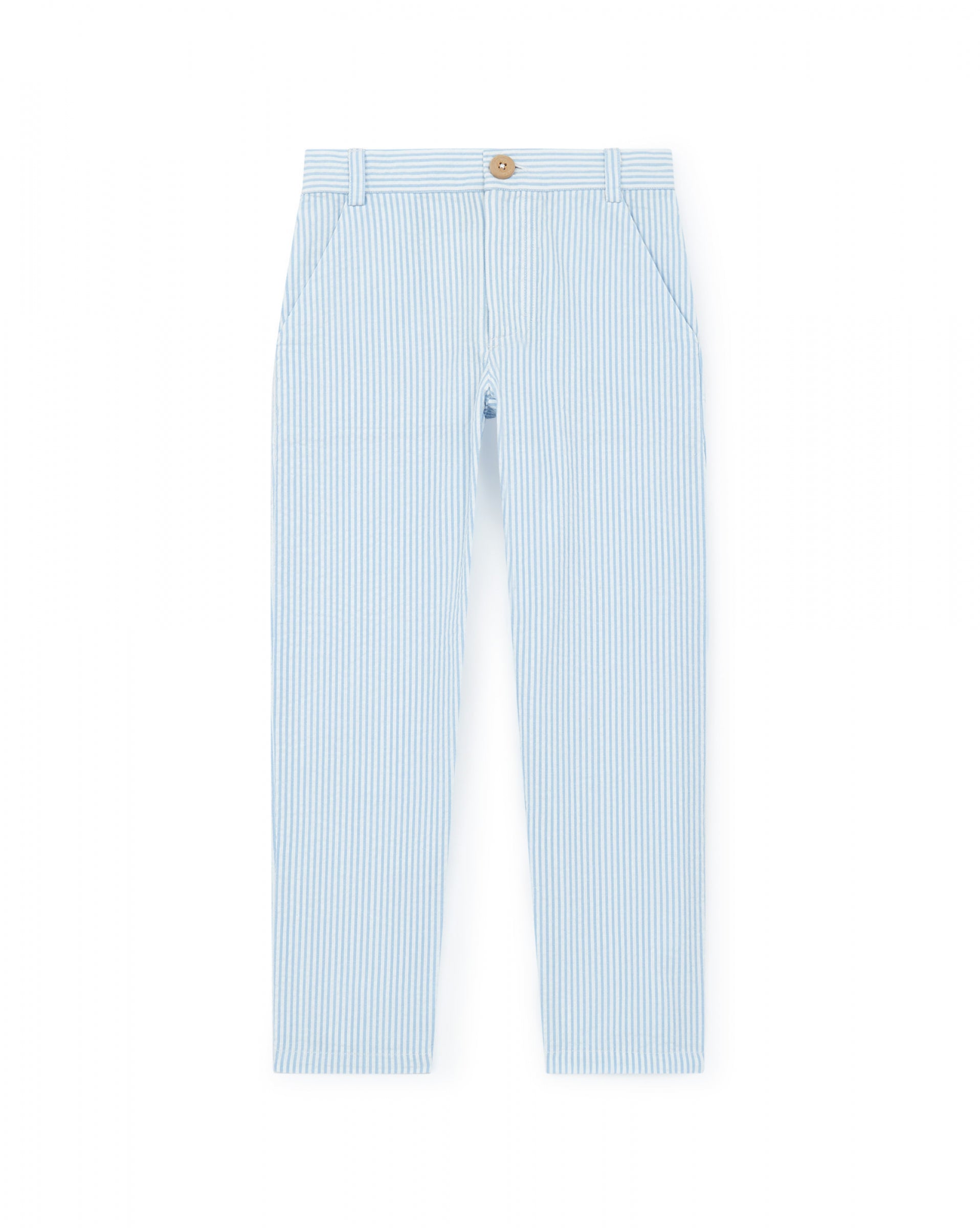 Boys & Girls Blue Cotton Trousers