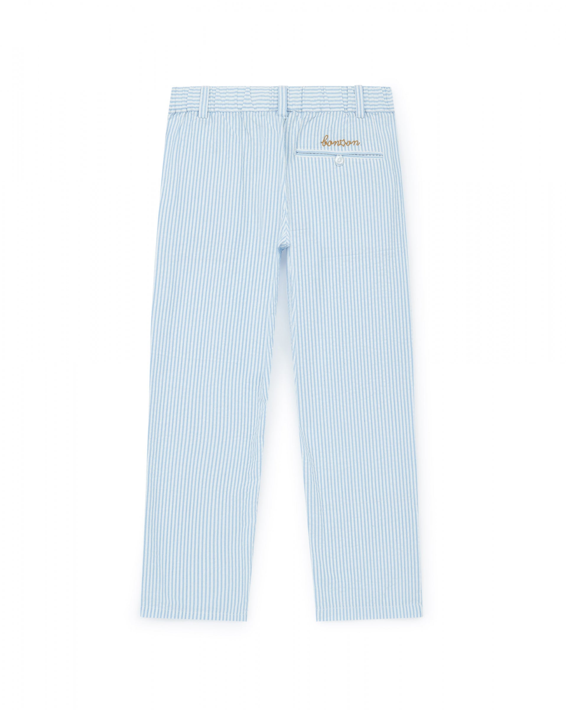 Boys & Girls Blue Cotton Trousers