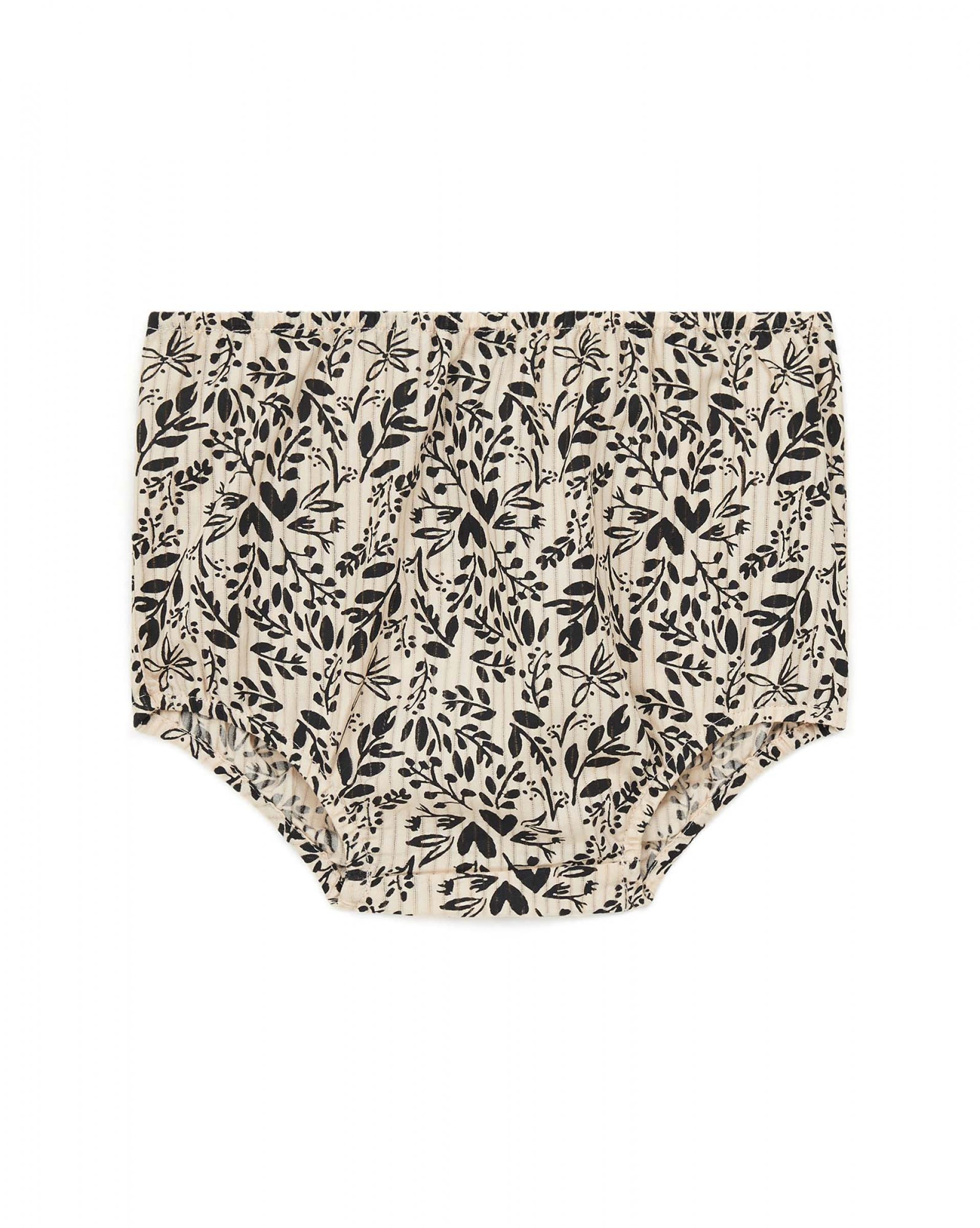 Baby Girls Beige Floral Bloomers