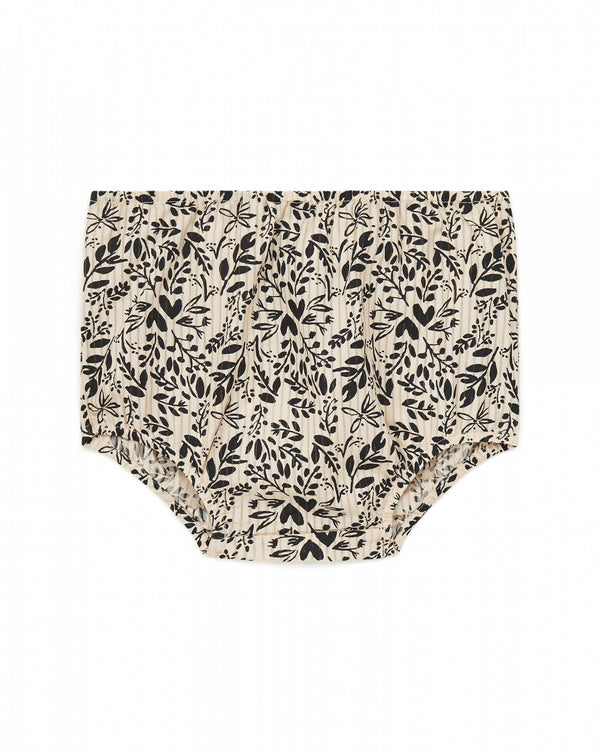 Baby Girls Beige Floral Bloomers