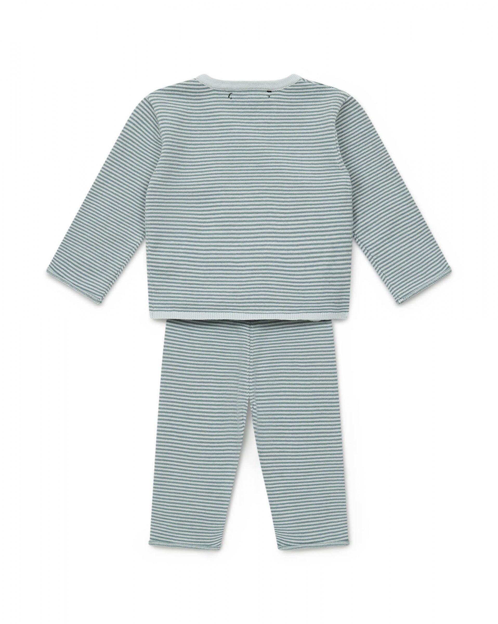 Baby Boys Blue Cotton Set