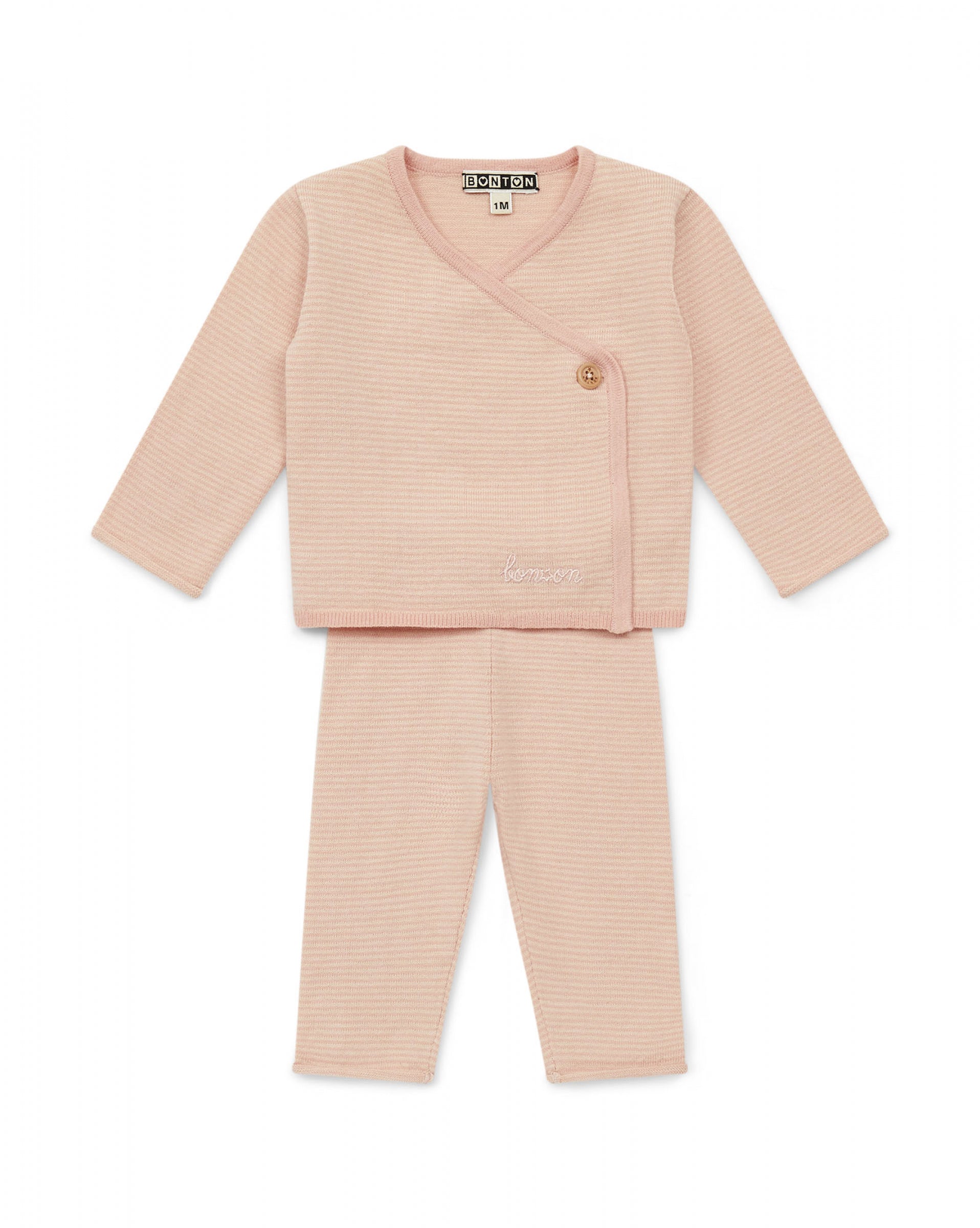 Baby Girls Pink Cotton Set