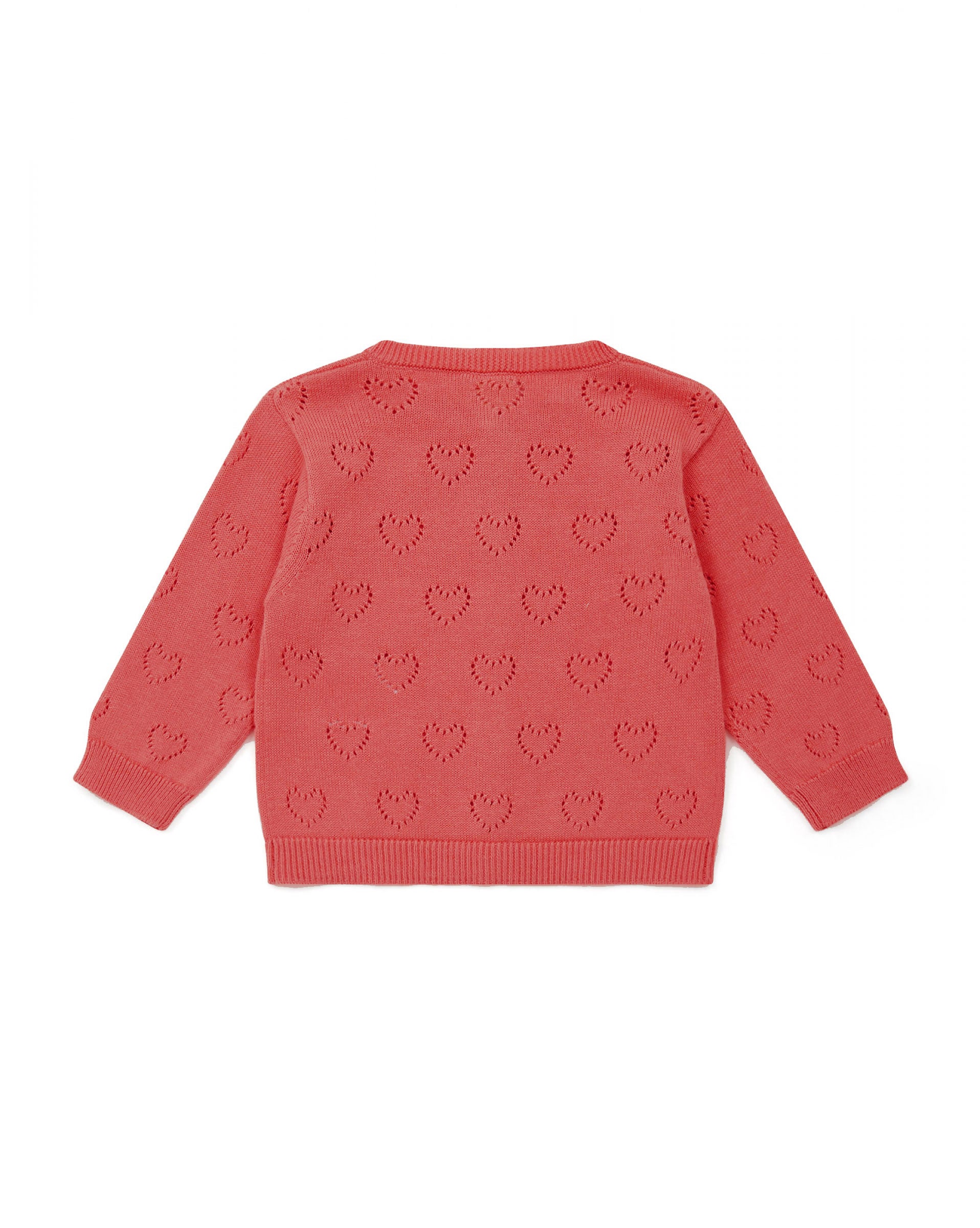 Baby Girls Pink Heart Cardigan