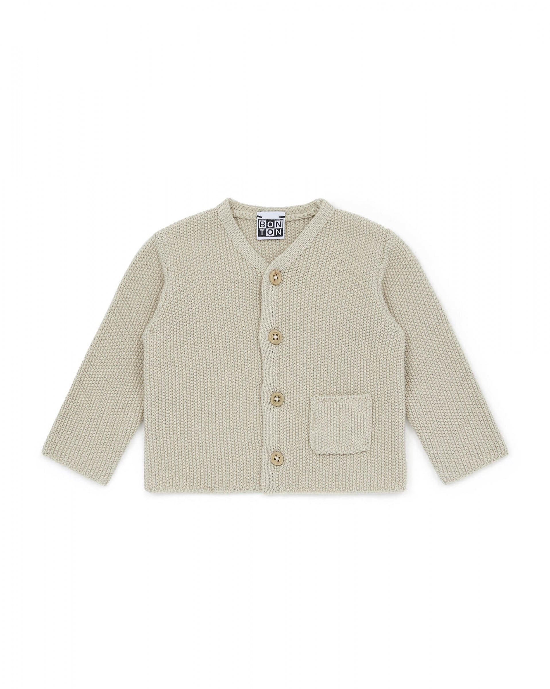 Baby Boys Beige Cardigan