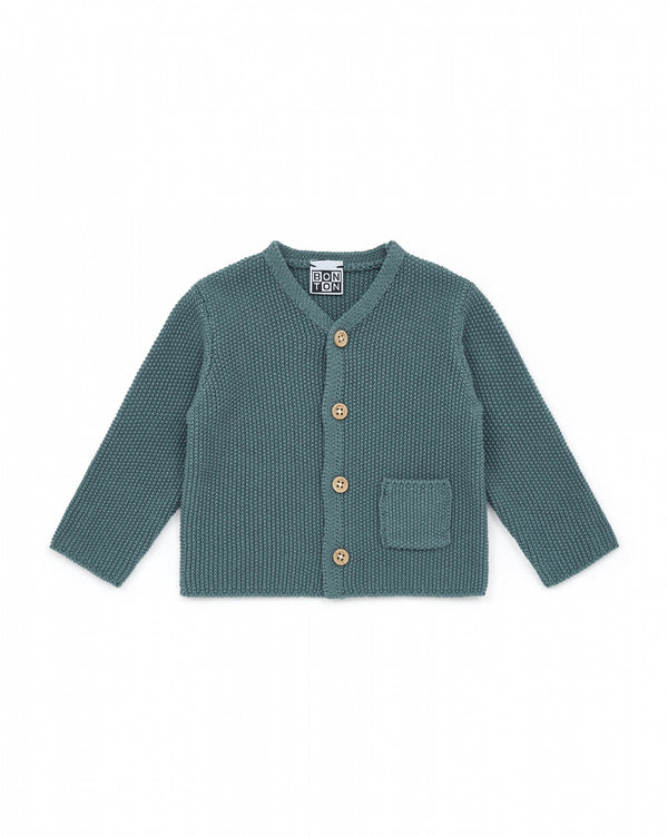 Baby Boys Dark Green Cardigan