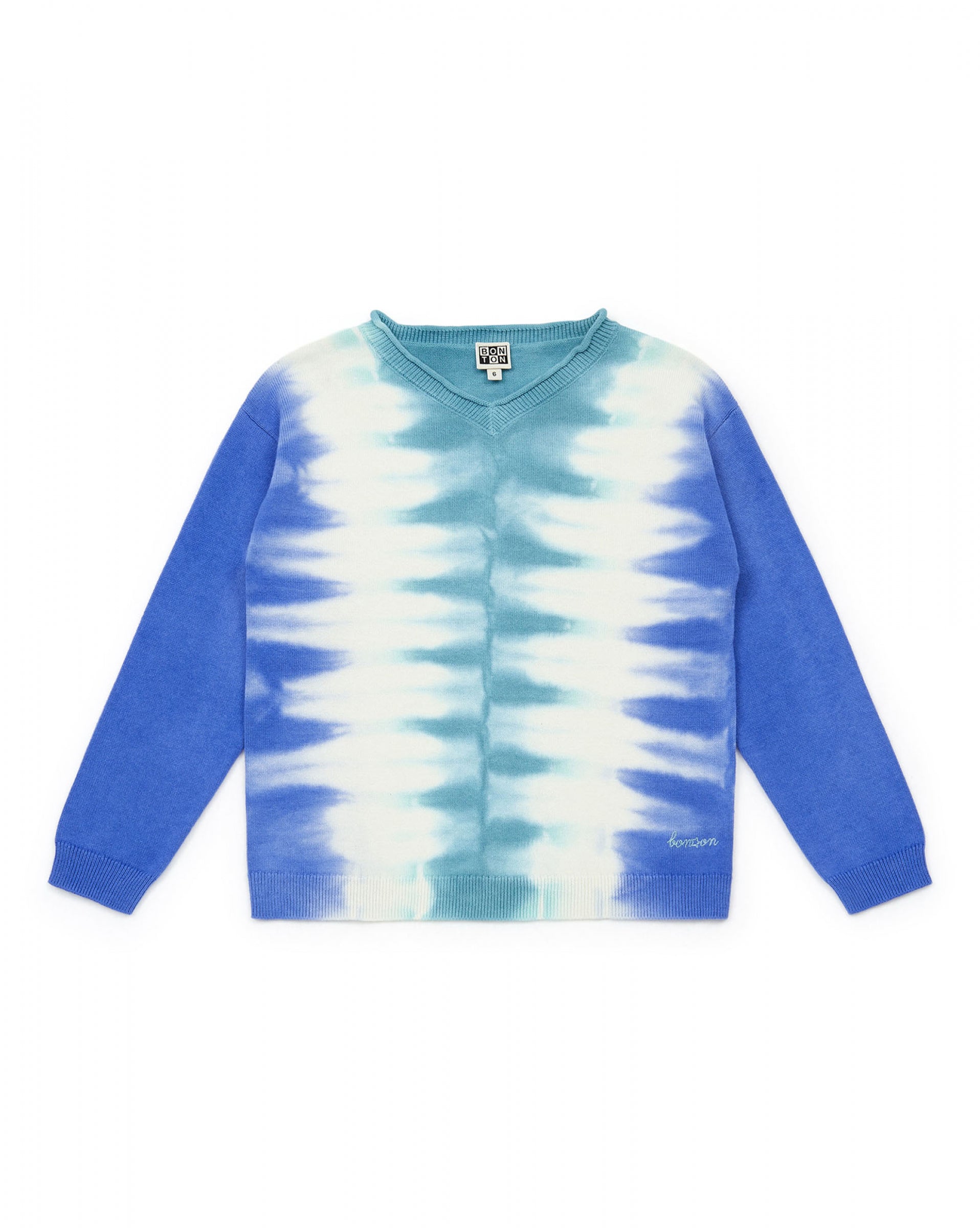 Boys Blue Tie Sweater