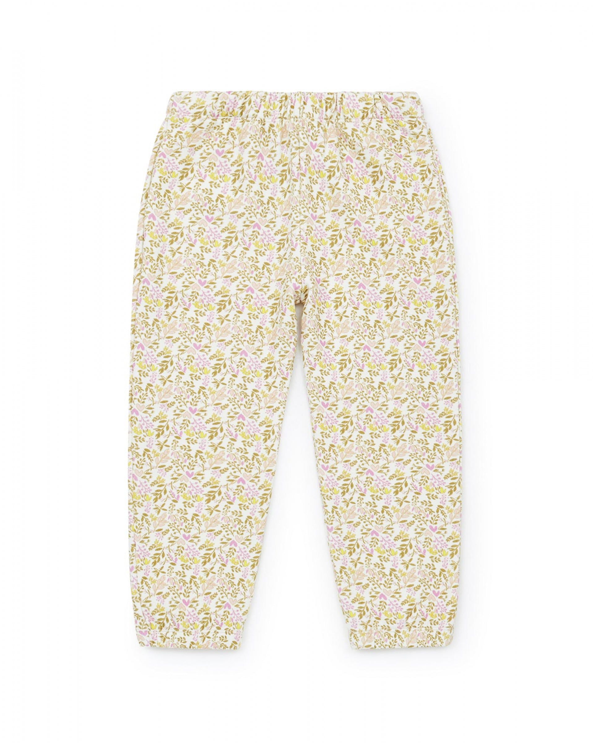 Boys & Girls White Cotton Trousers