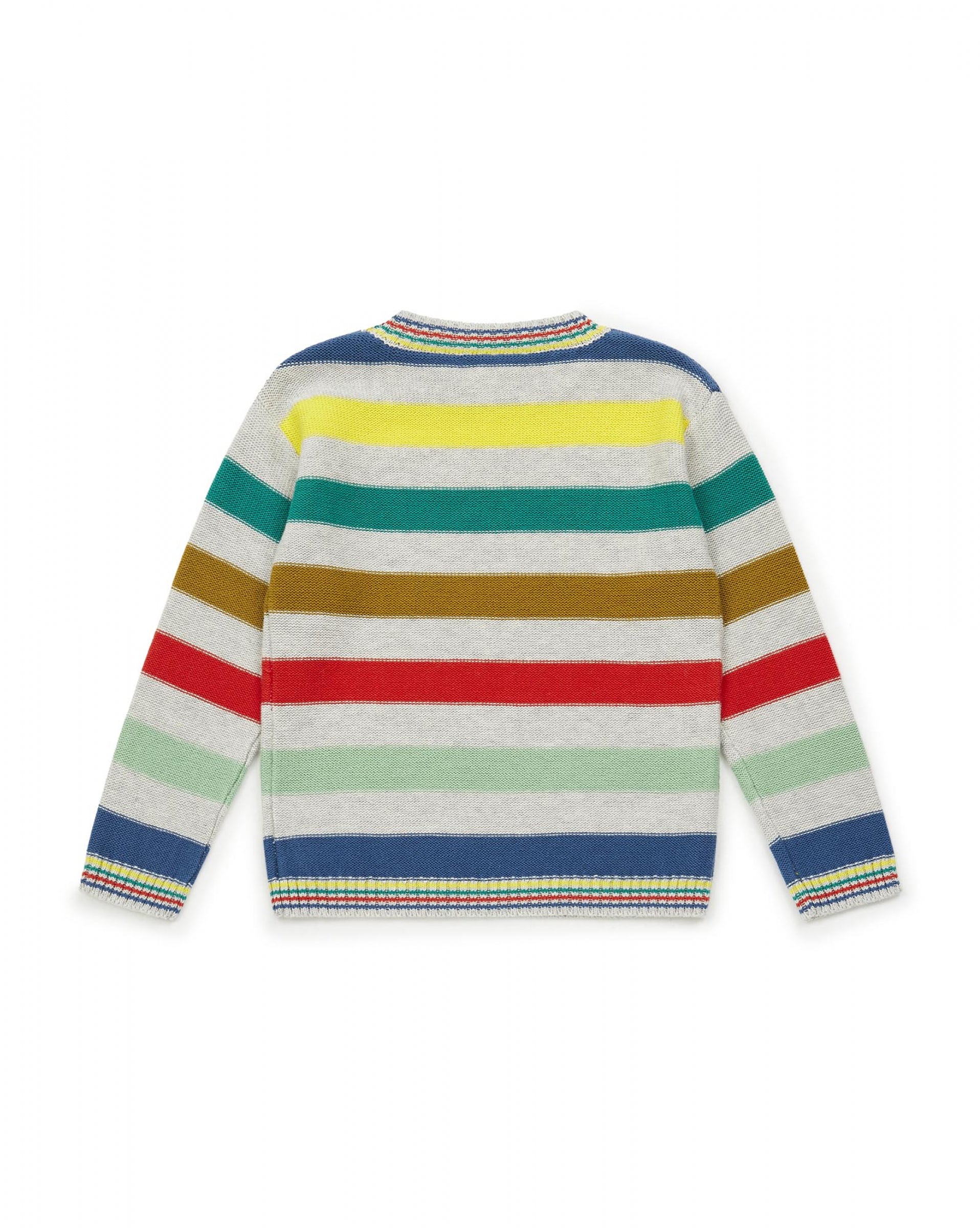 Boys Multicolor Stripes Sweater