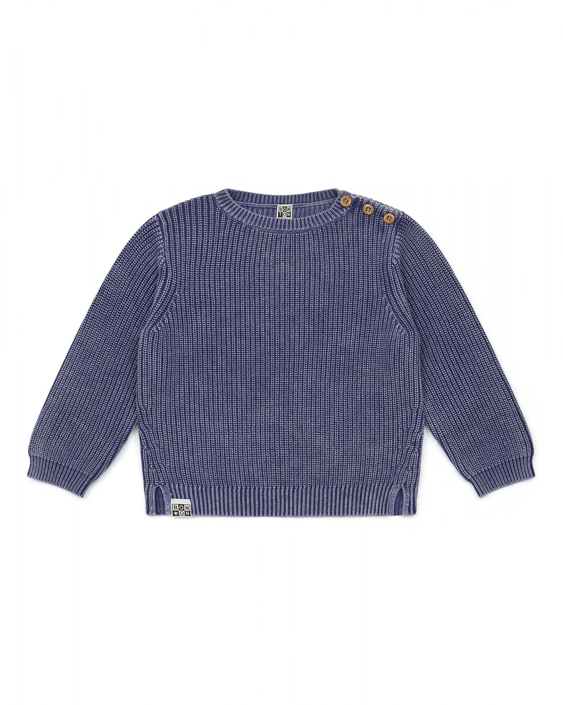 Boys Blue Cotton Sweater