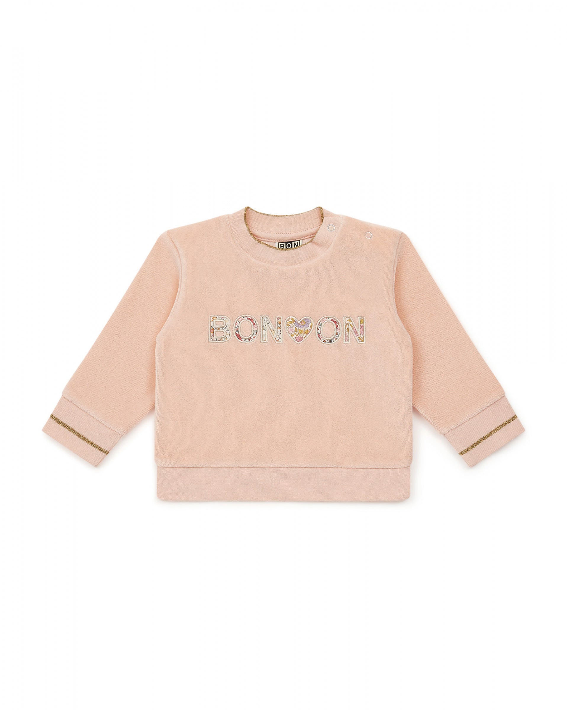 Baby Girls Pink Logo Sweatshirt