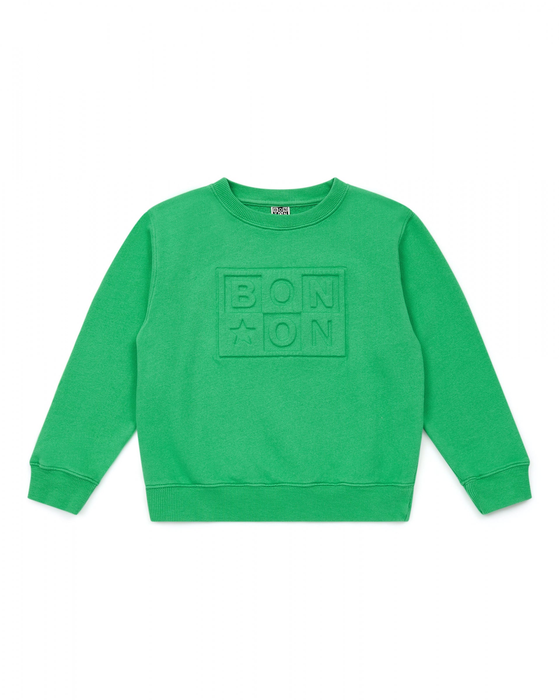 Boys Green Logo Sweatshirt
