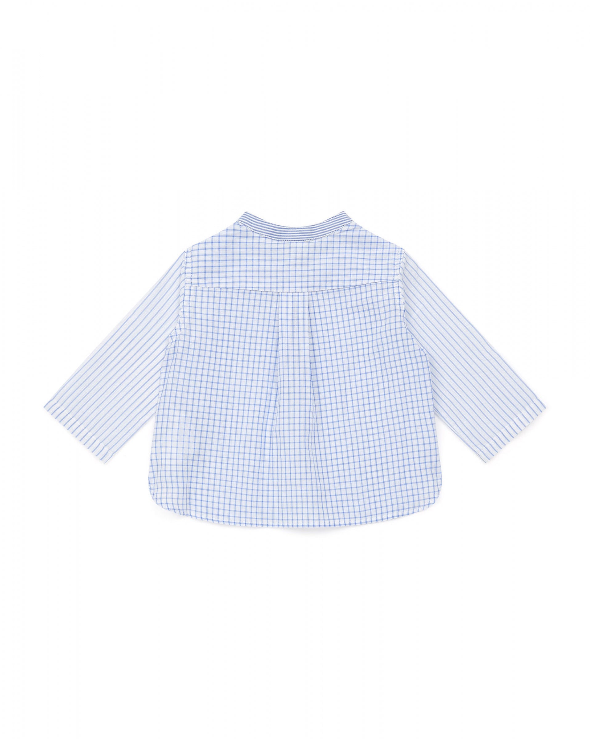 Baby Boys Blue Check Cotton Shirt
