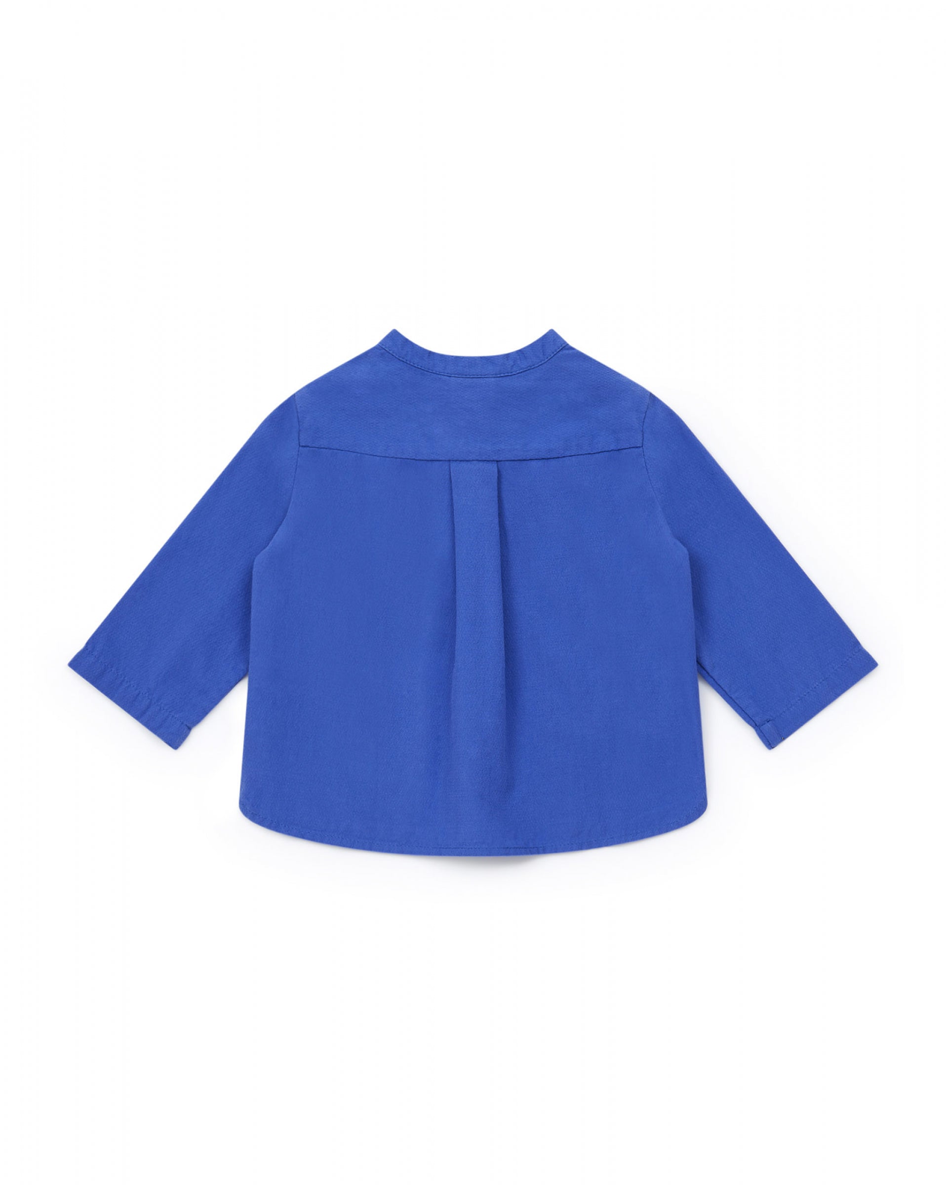 Baby Boys Blue Cotton Shirt