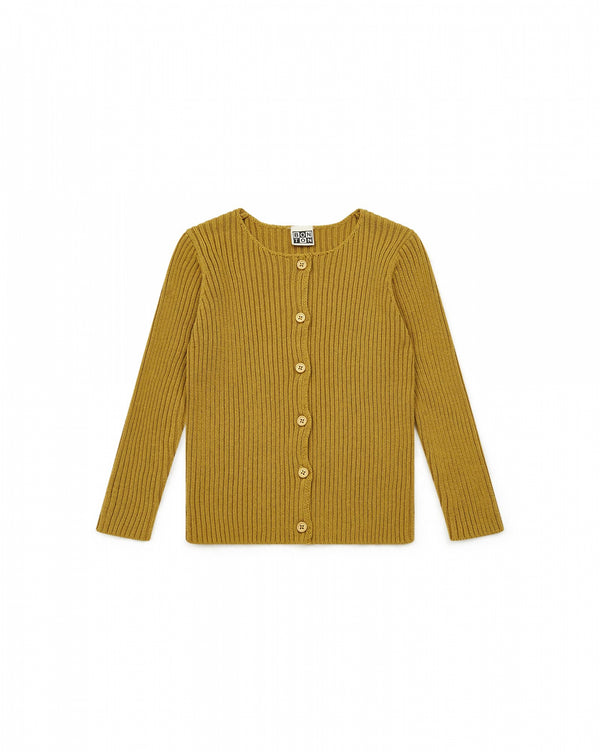 Baby Girls Dark Green Cotton Cardigan