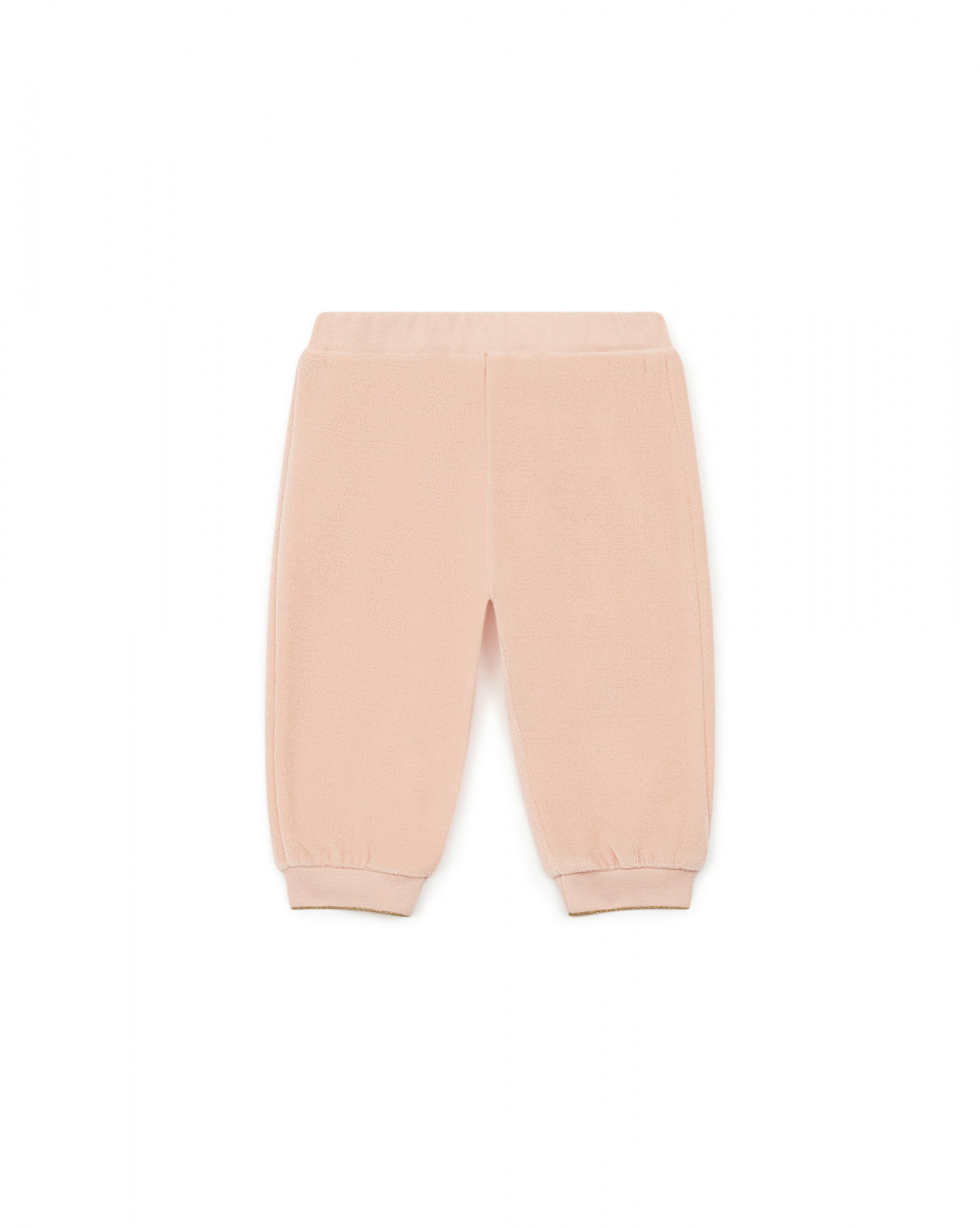 Baby Girls Pink Cotton Trousers