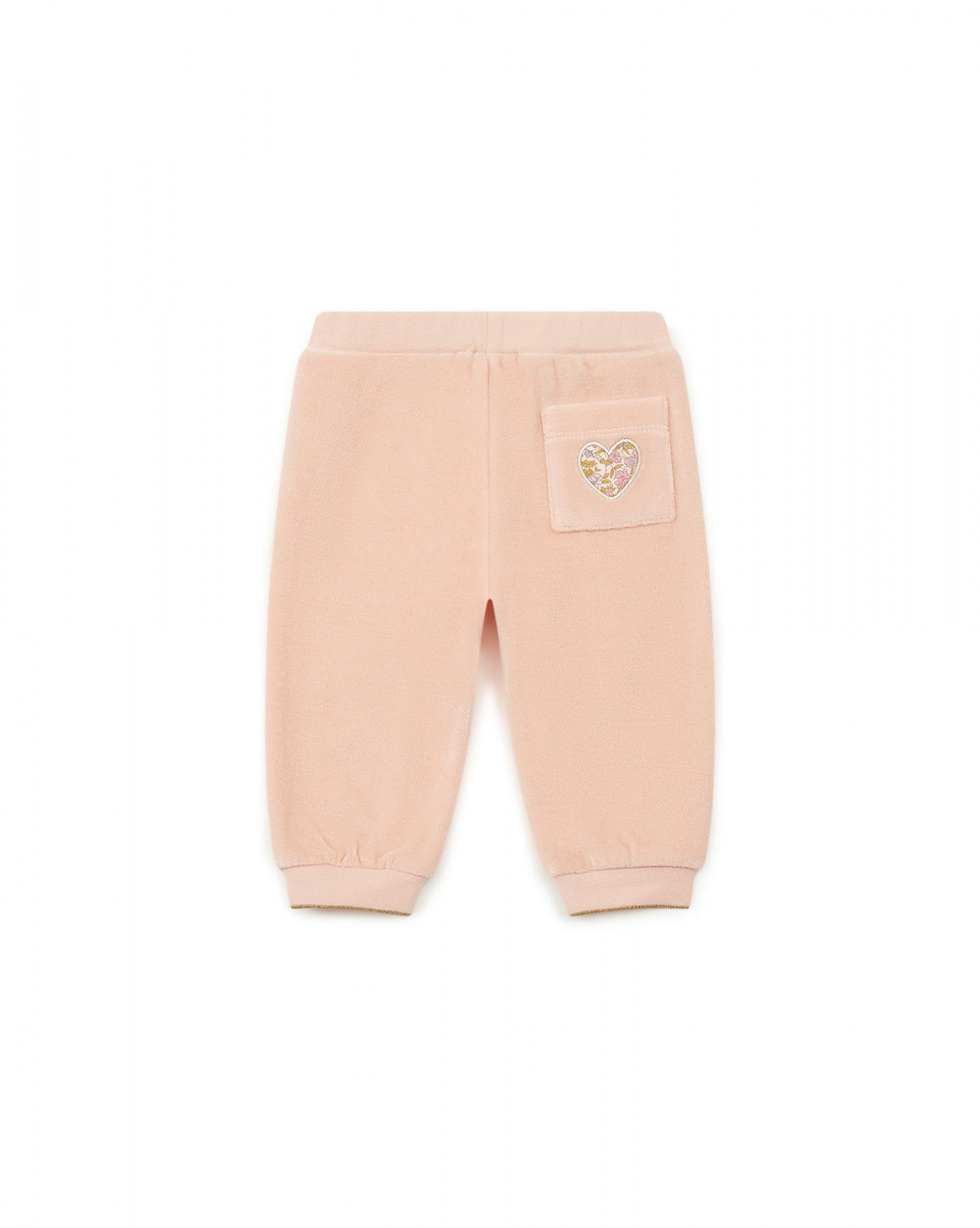 Baby Girls Pink Cotton Trousers