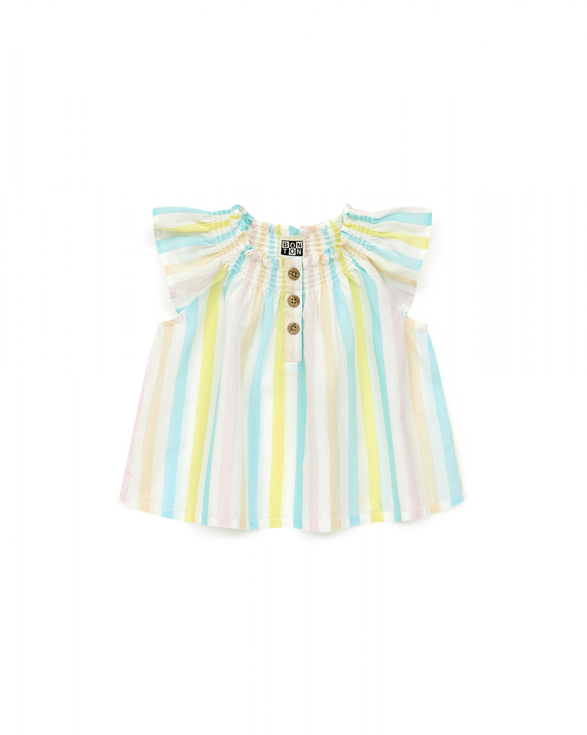 Baby Girls Multicolor Cotton Top