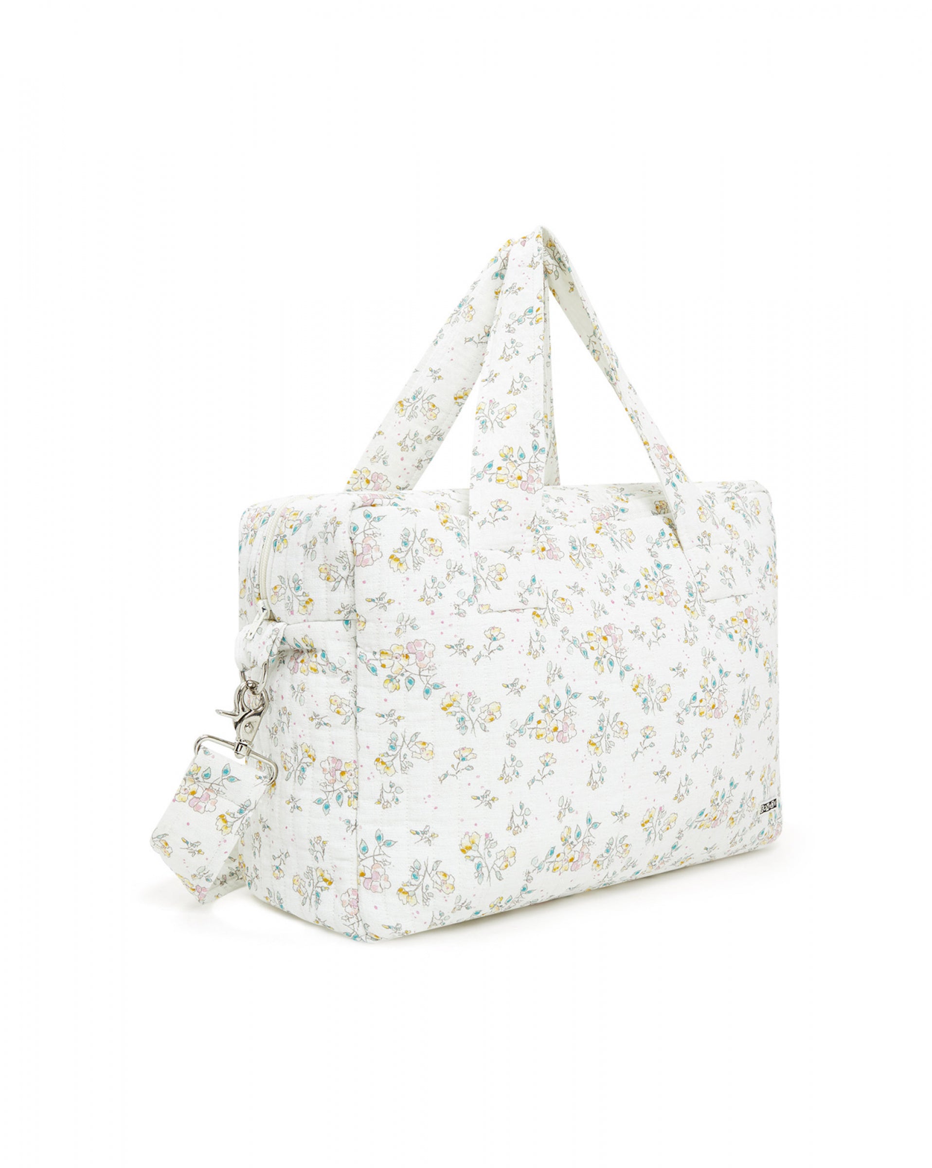 Girls White Floral Handbag