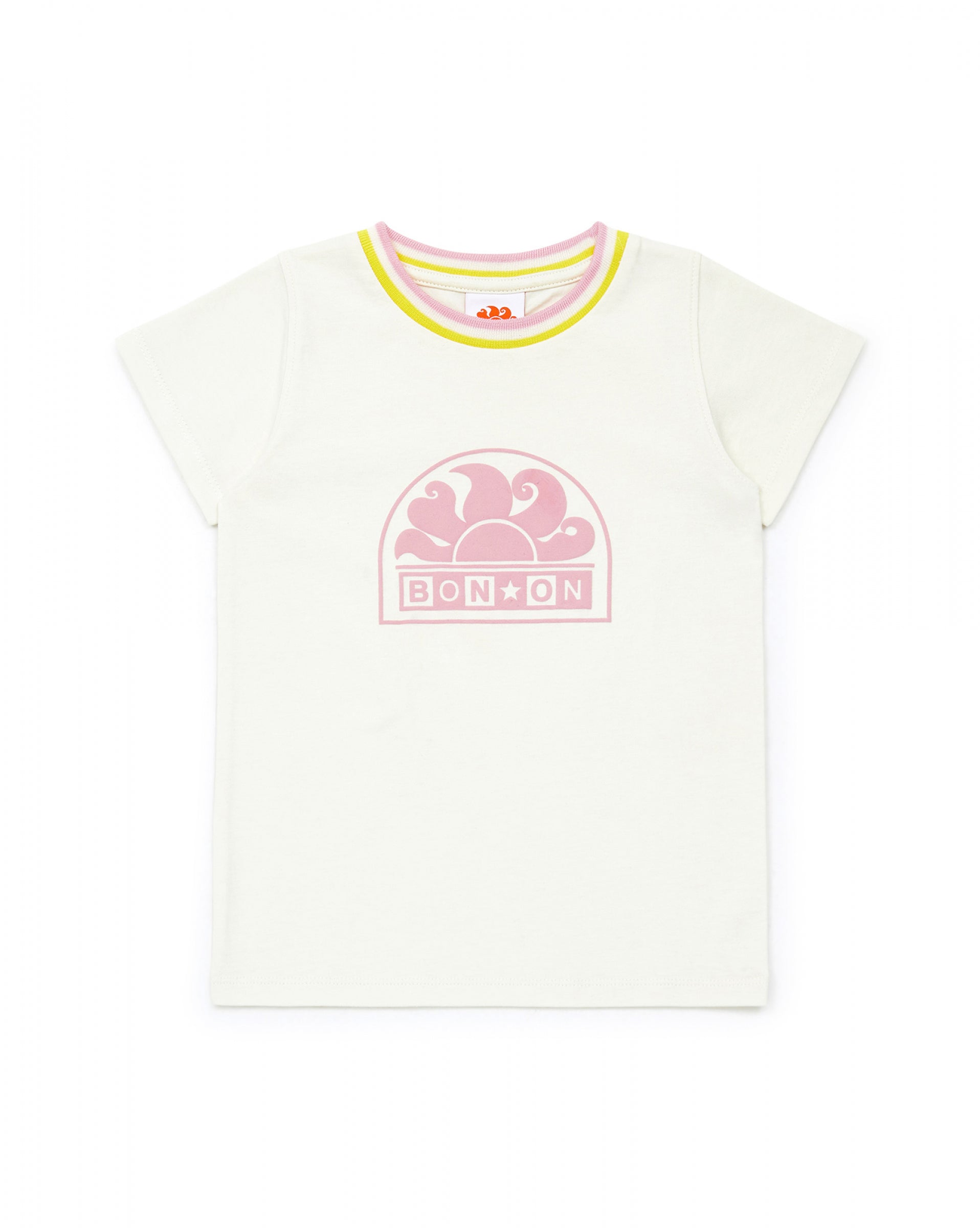 Boys & Girls White Print T-Shirt