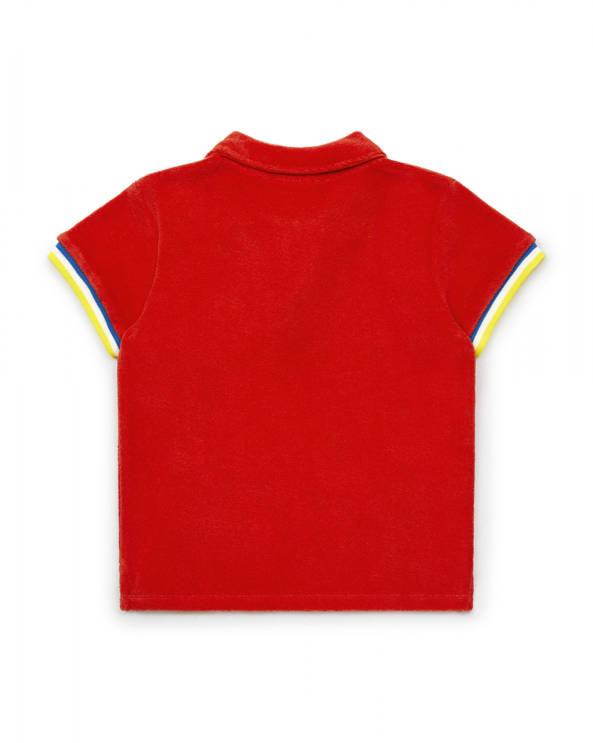 Boys & Girls Red Cotton Polo-Shirt