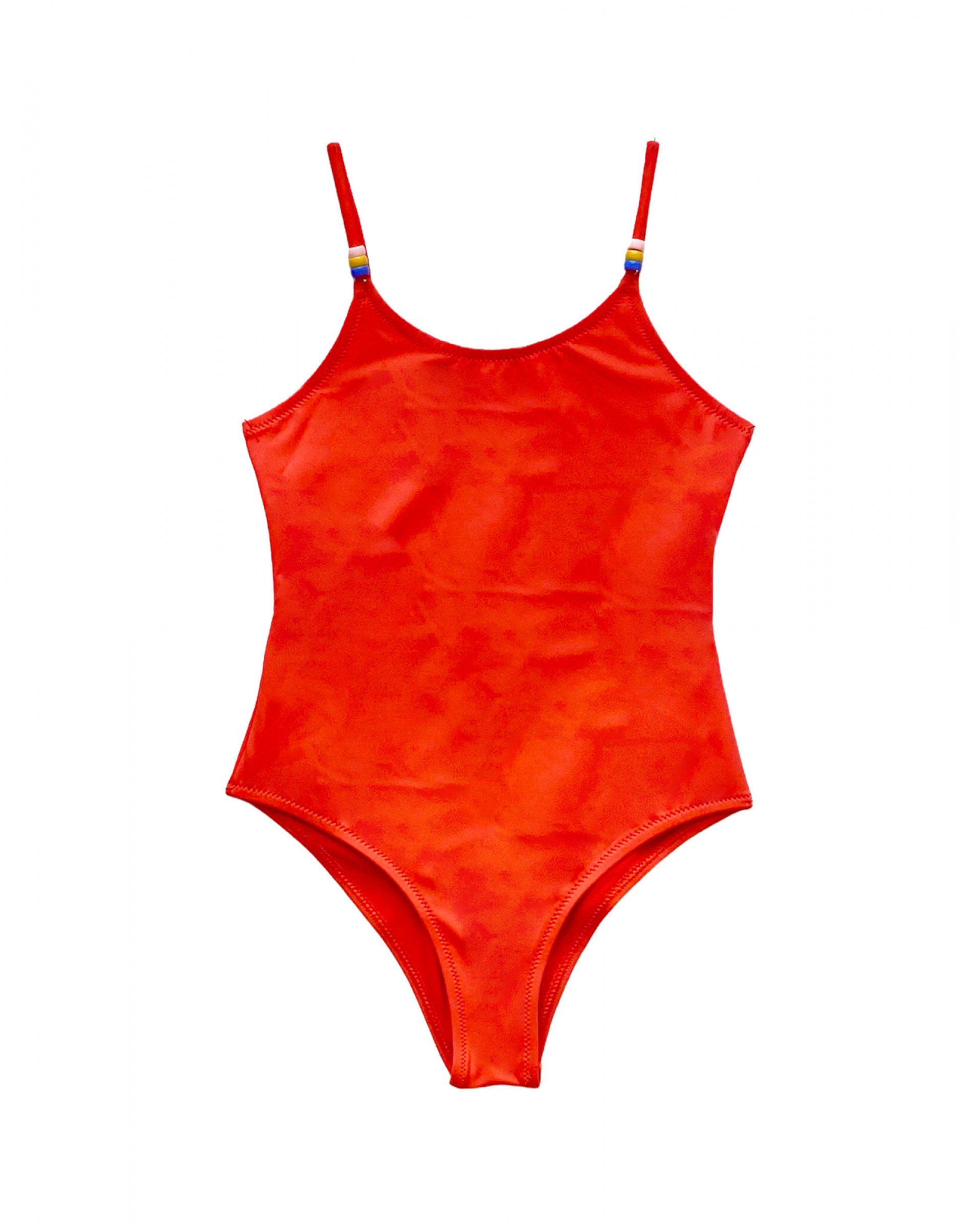 Girls Red Swimsuit