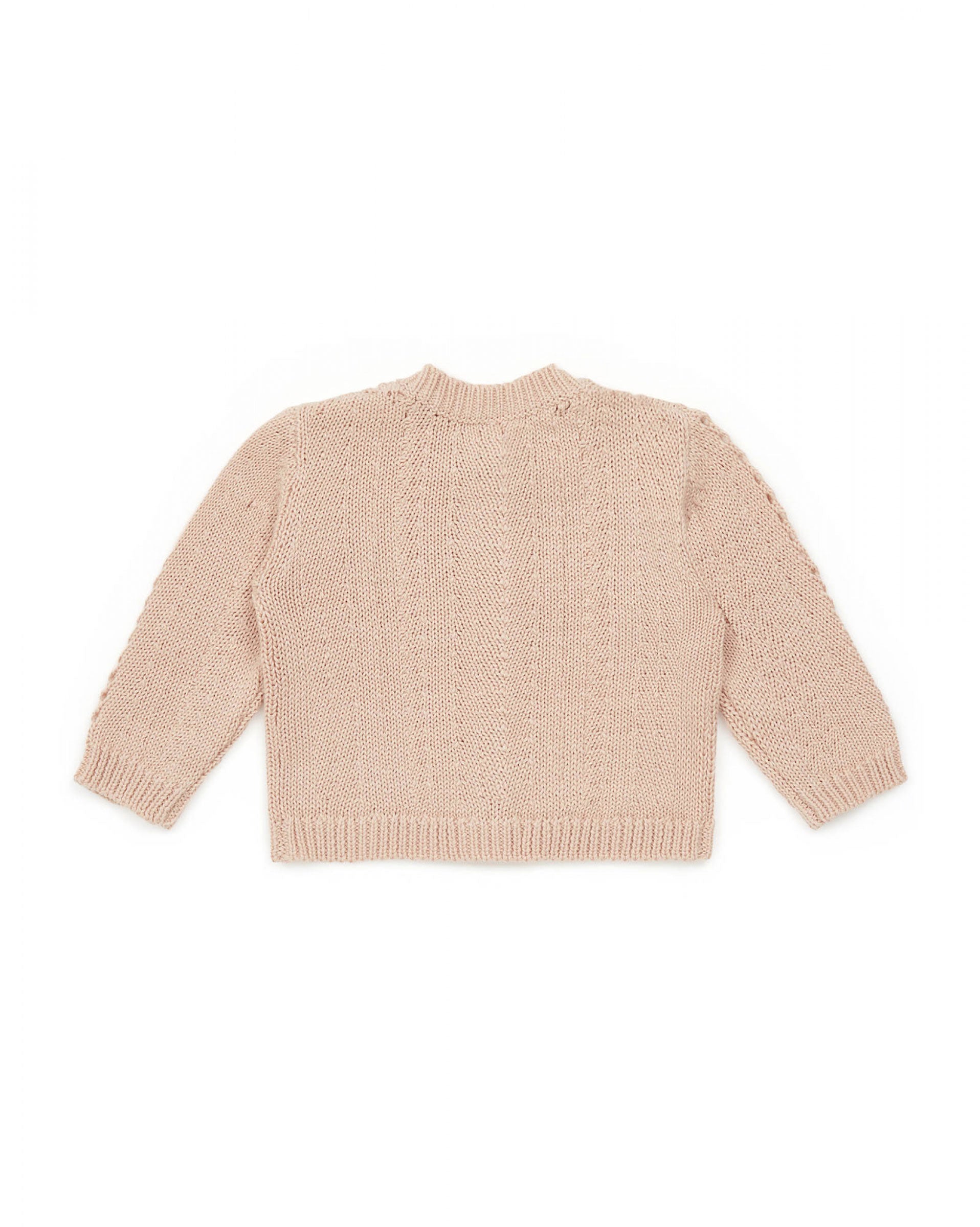 Baby Girls Light Pink Cotton Cardigan