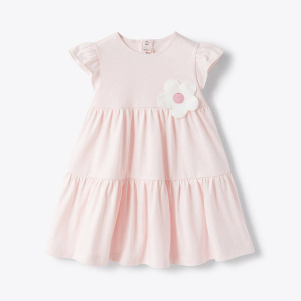 Girls Pink Cotton Dress