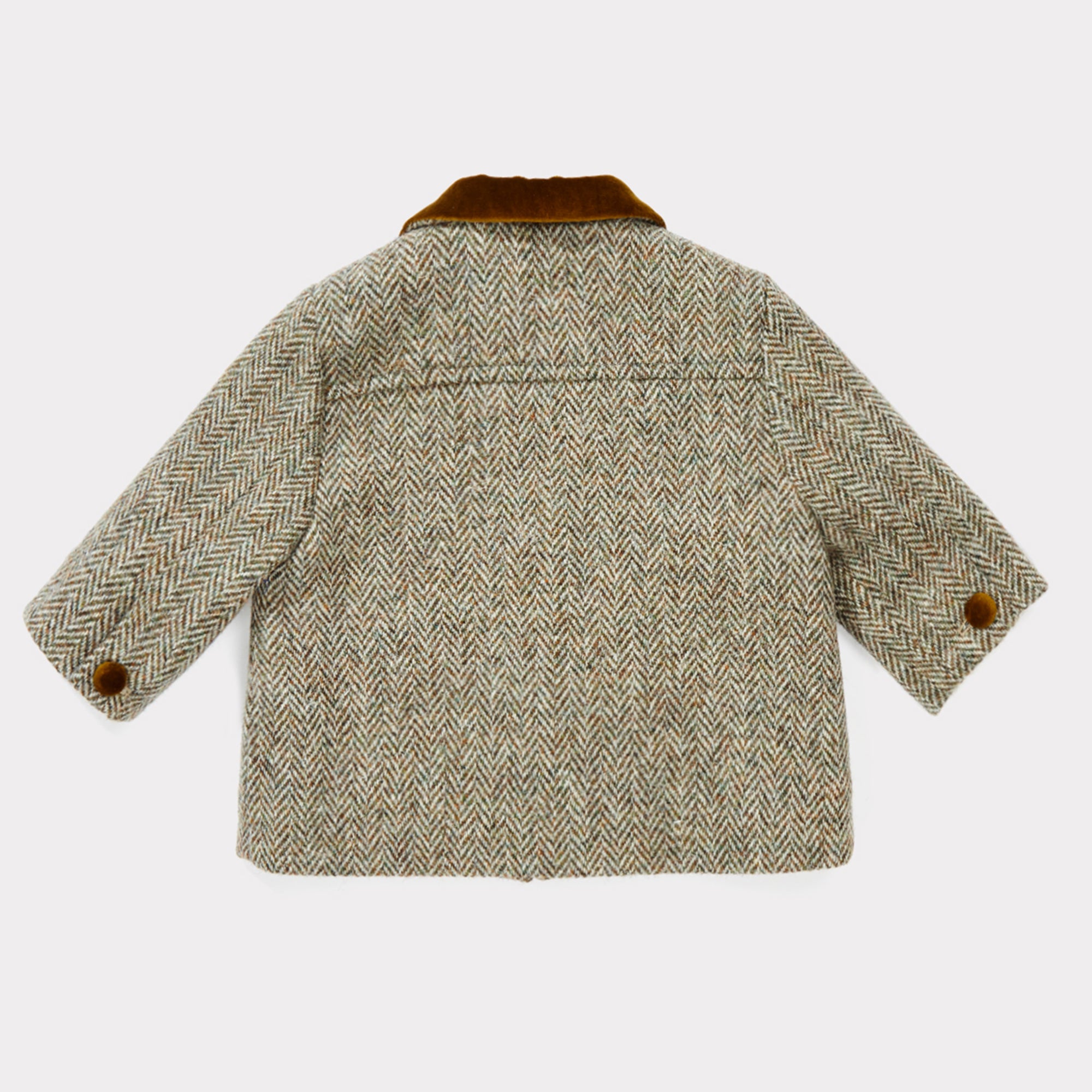Baby Featherweight Tweed Wool Coat