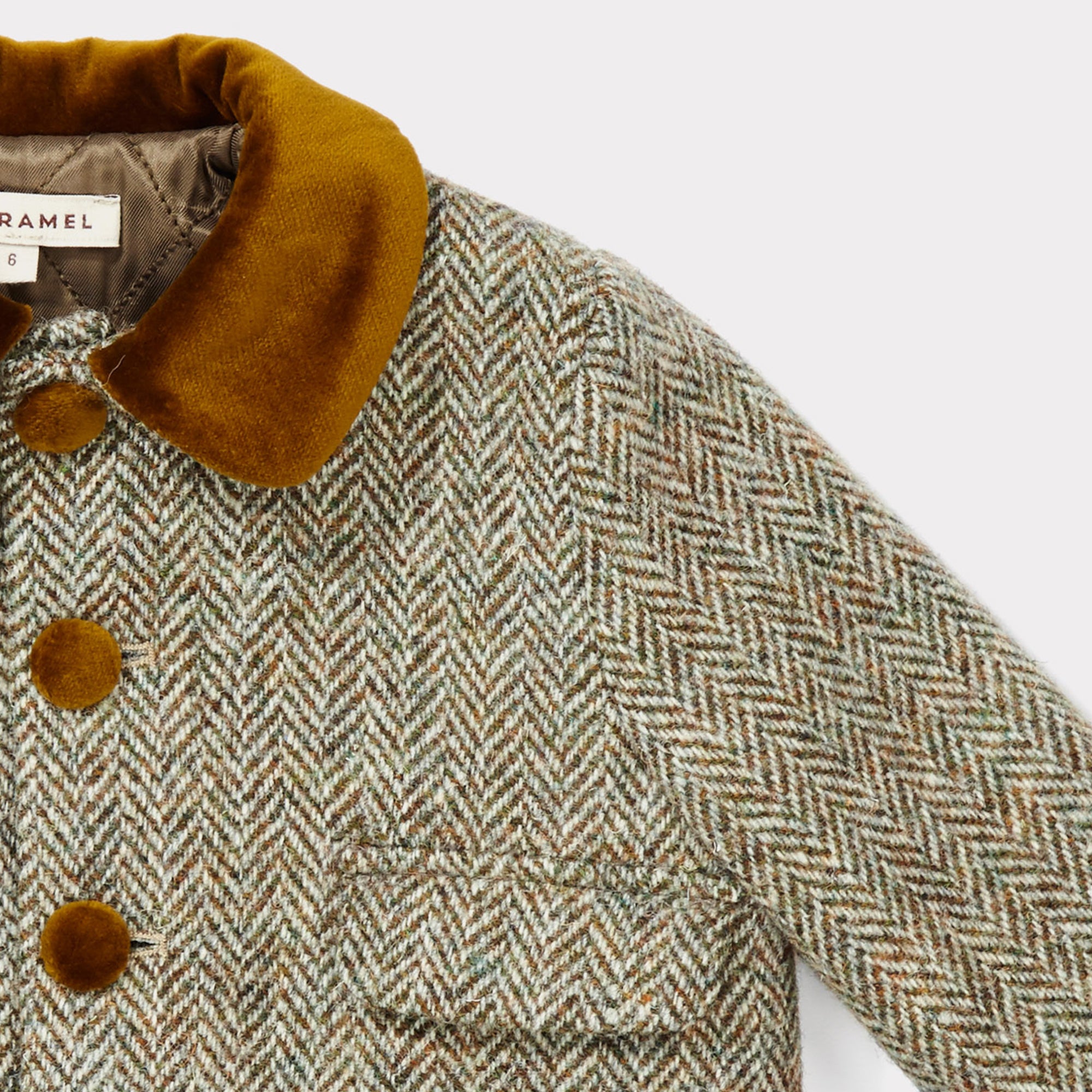 Baby Featherweight Tweed Wool Coat