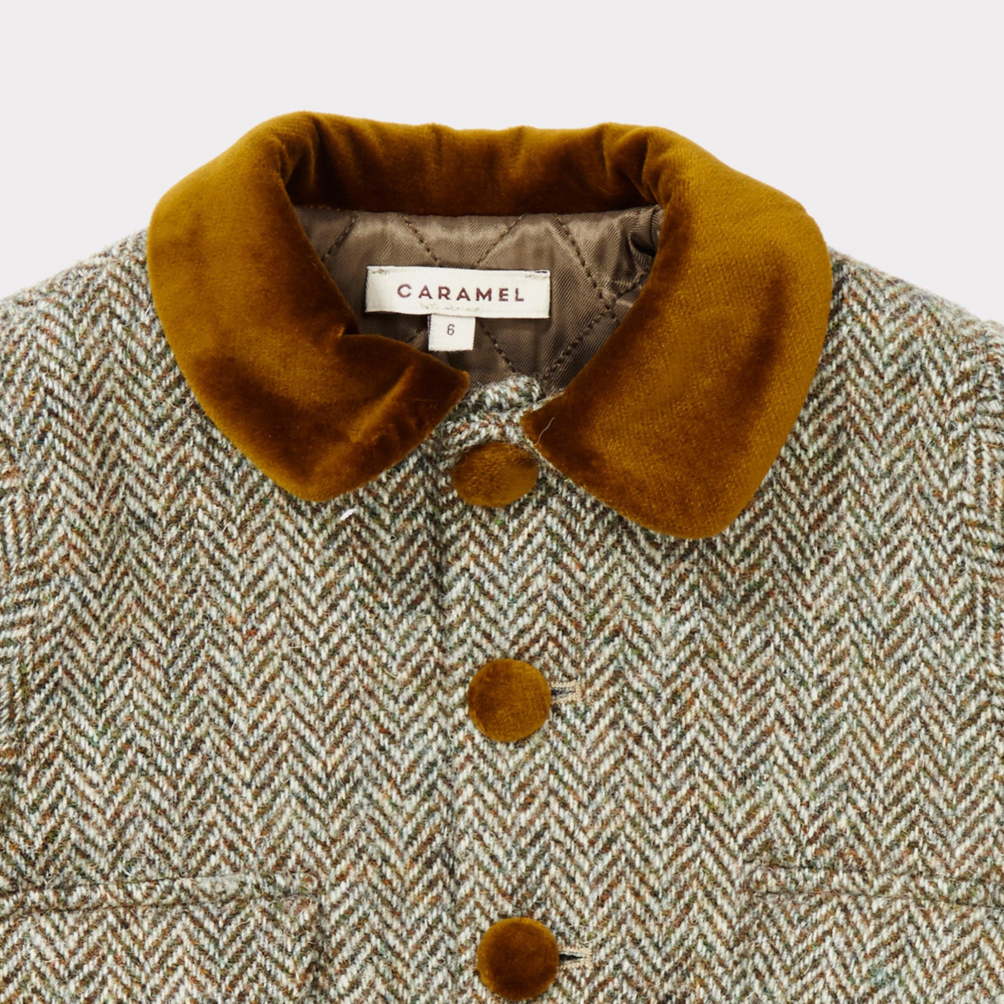 Baby Featherweight Tweed Wool Coat
