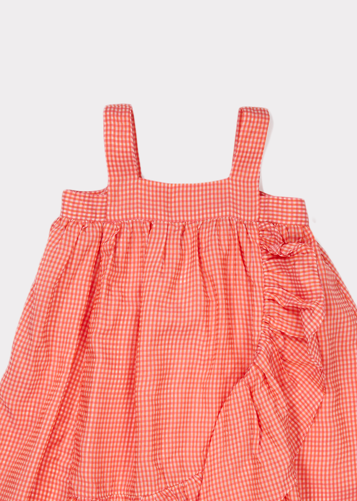 Girls Strawberry Check Dress