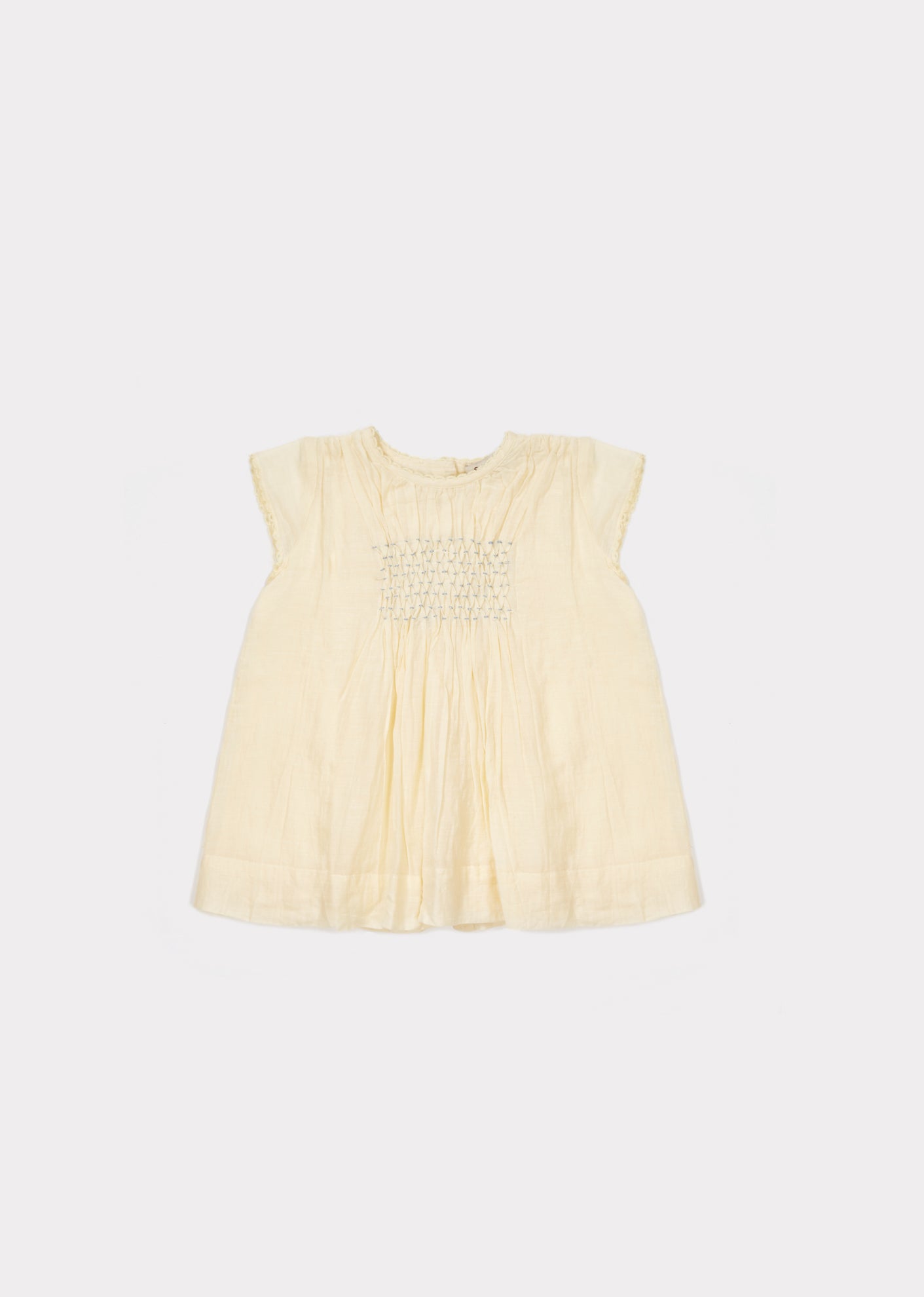 Baby Girls Pale Yellow Cotton Dress