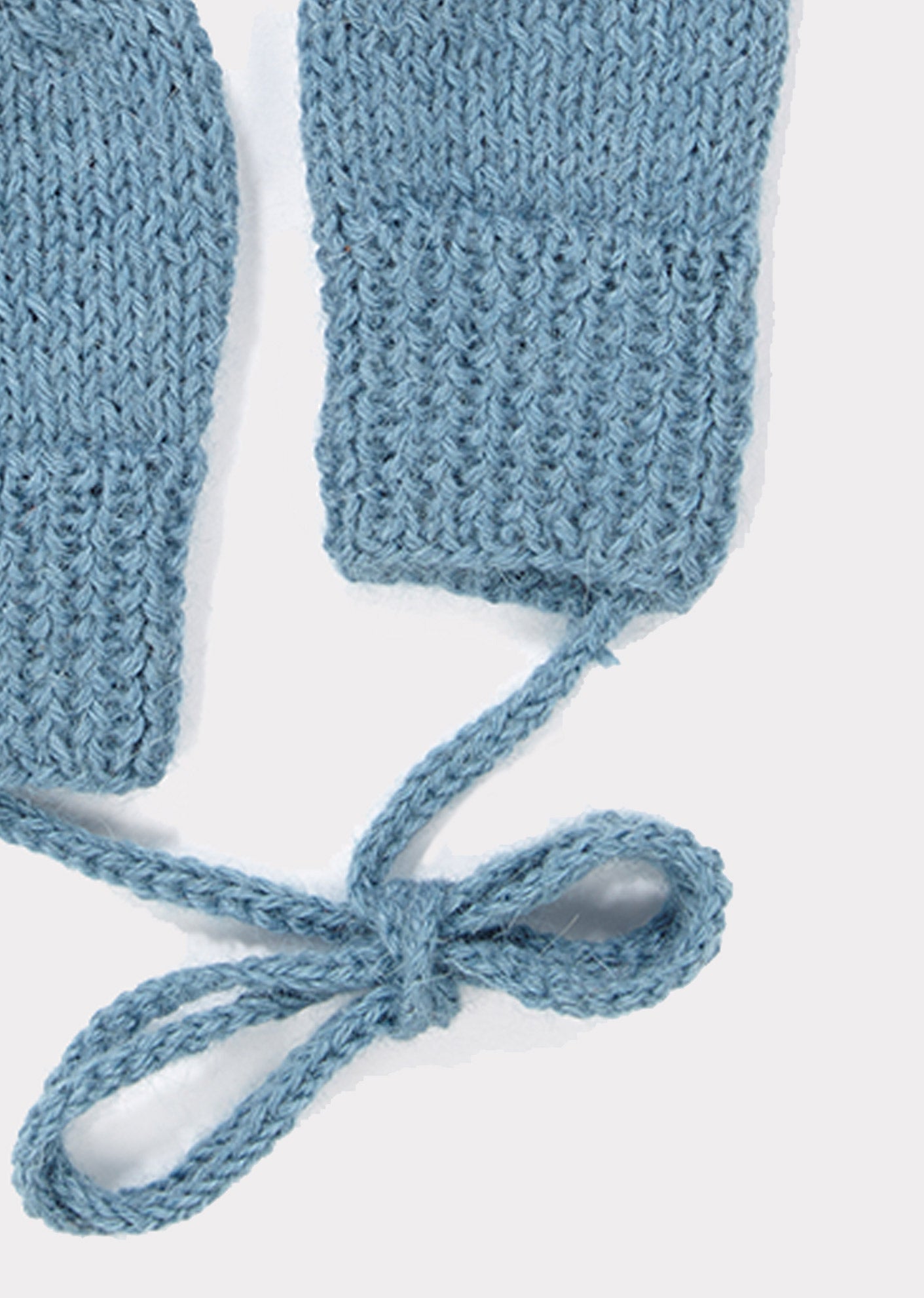 Baby Boys Blue Alpaca Gloves