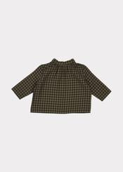 Baby Boys Gingham Moss Raven Shirt