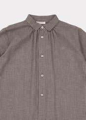 Boys Microcheck Slate Raven Shirt