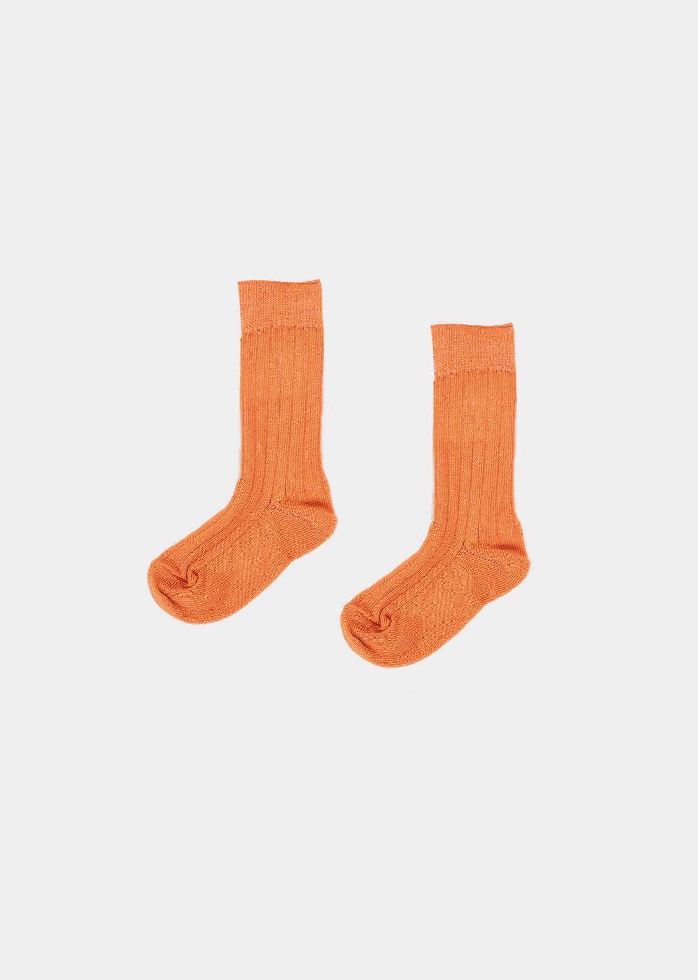 Girls Apricot Cotton Socks