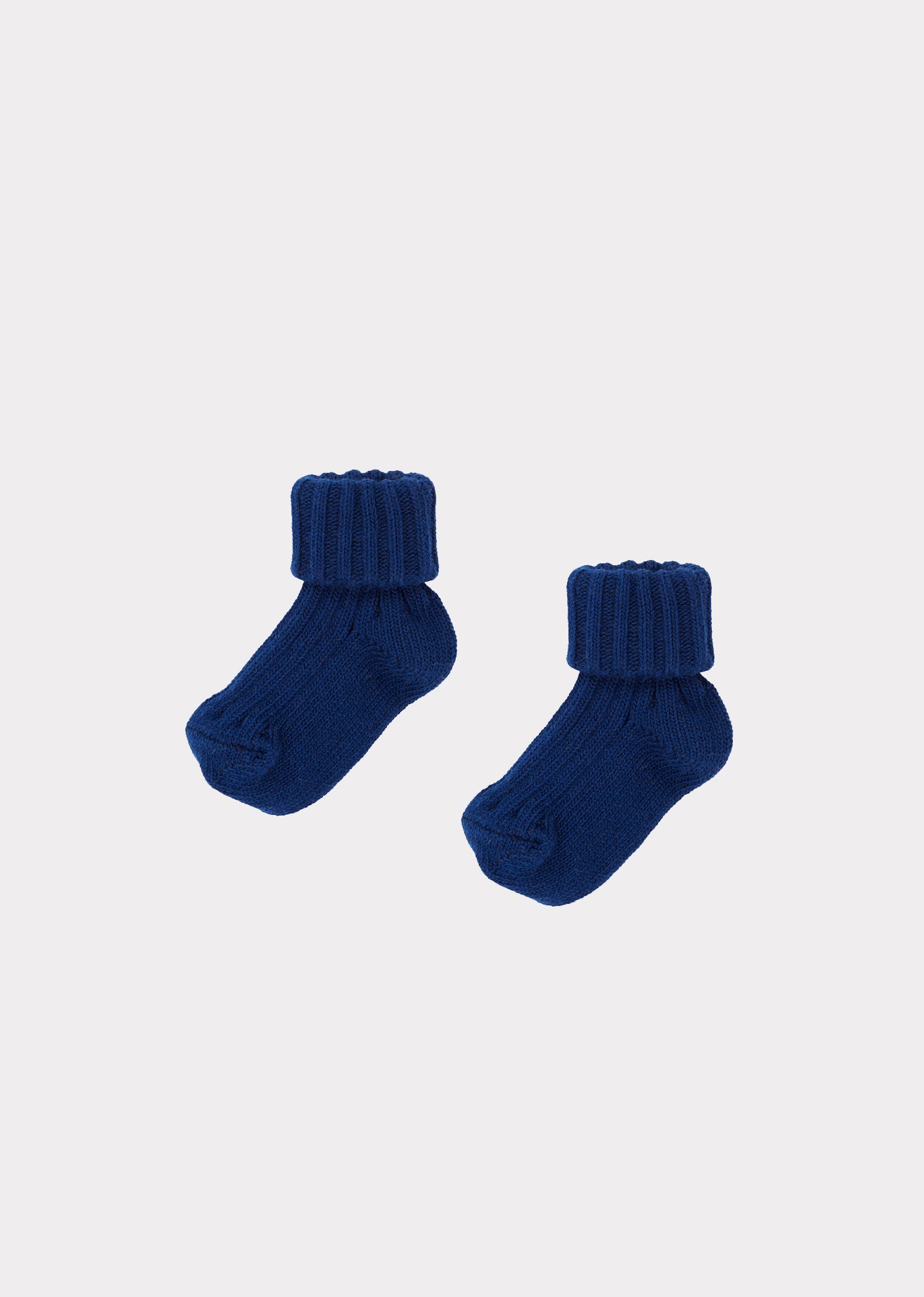 Baby Girls & Boys Blue Cotton Socks
