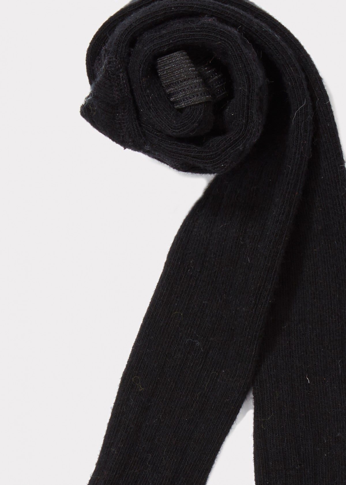 Girls Black Cotton Knitted Tights