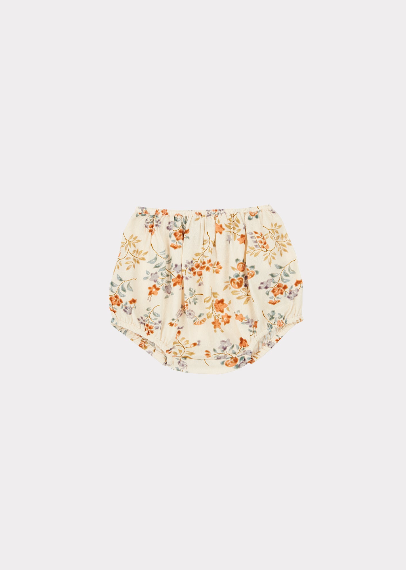 Baby Girls Beige Flowers Bloomers