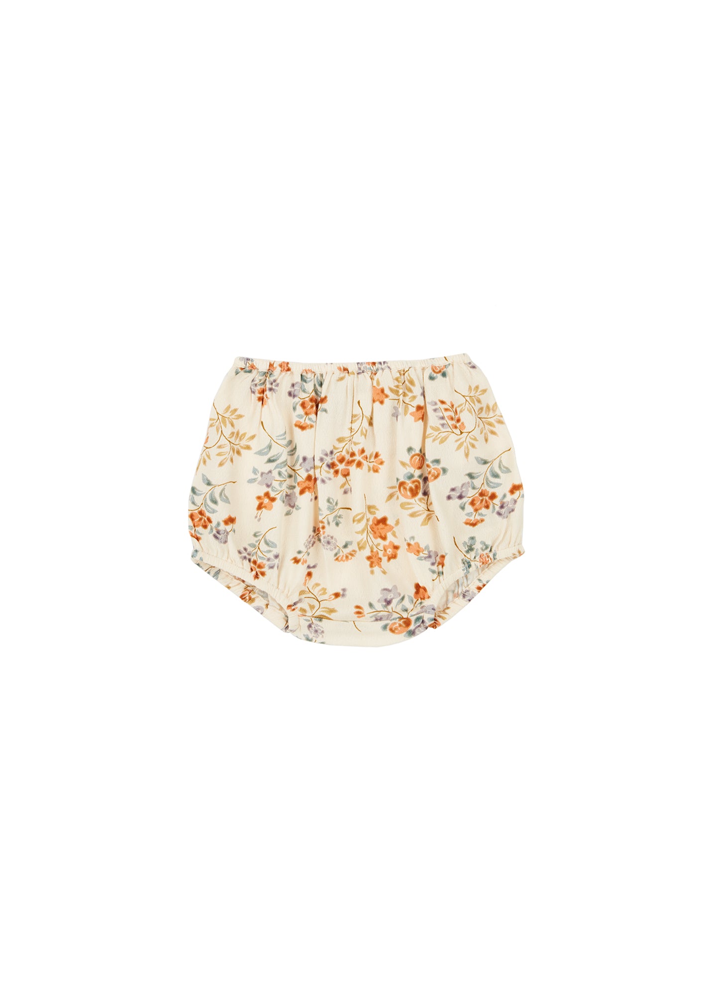 Baby Girls Beige Flowers Bloomers