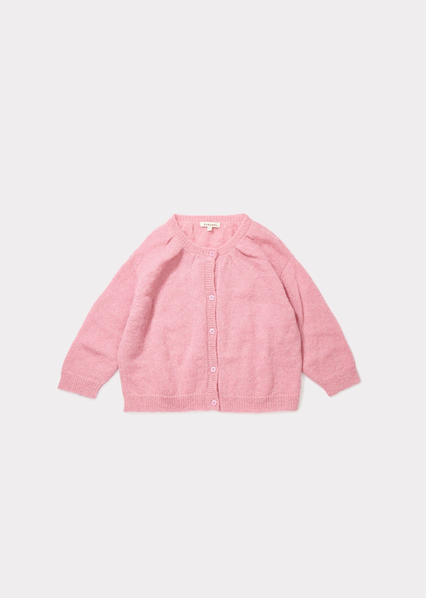 Girls Pink Knitted Cardigan