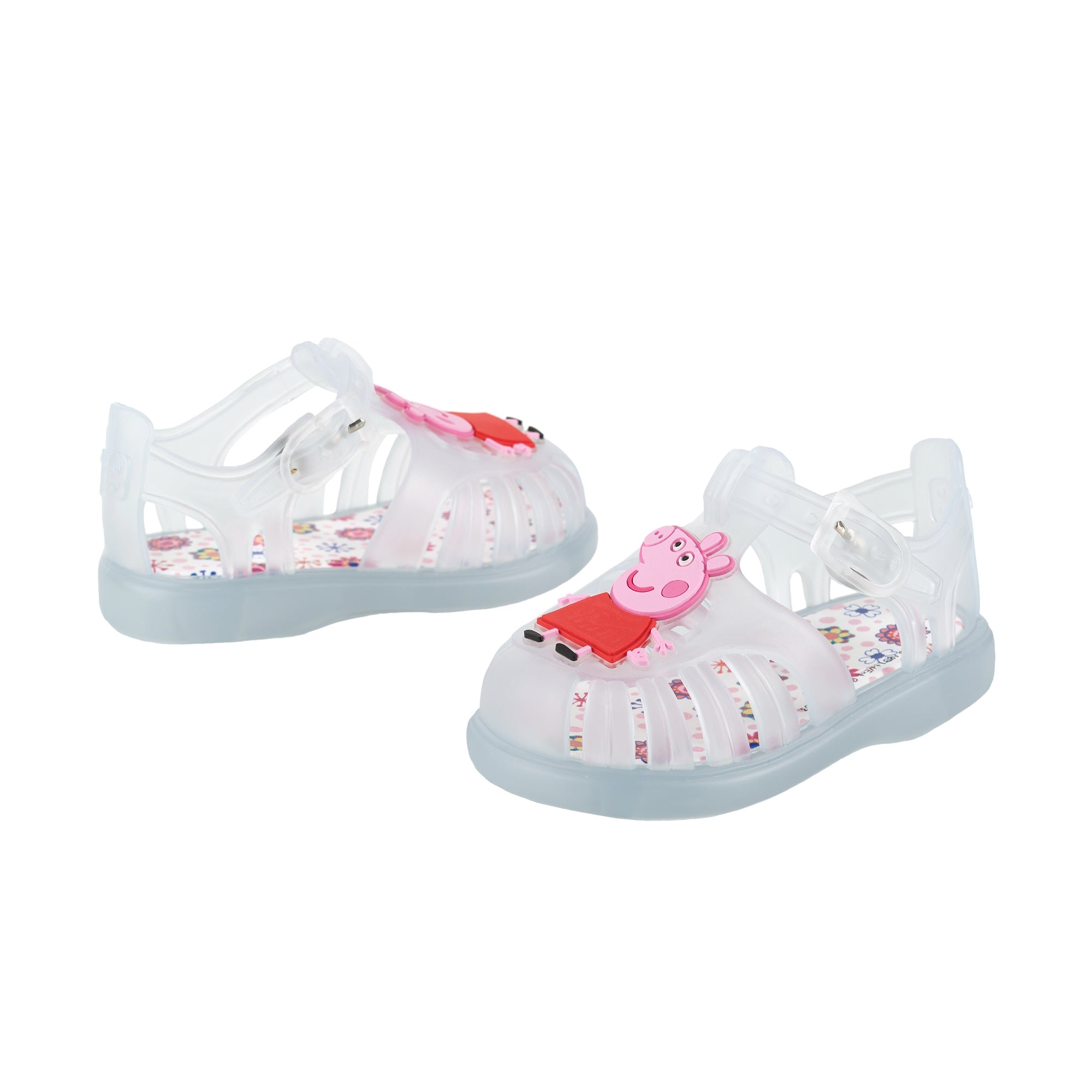 Girls & Boys Transparent White Jelly Shoes