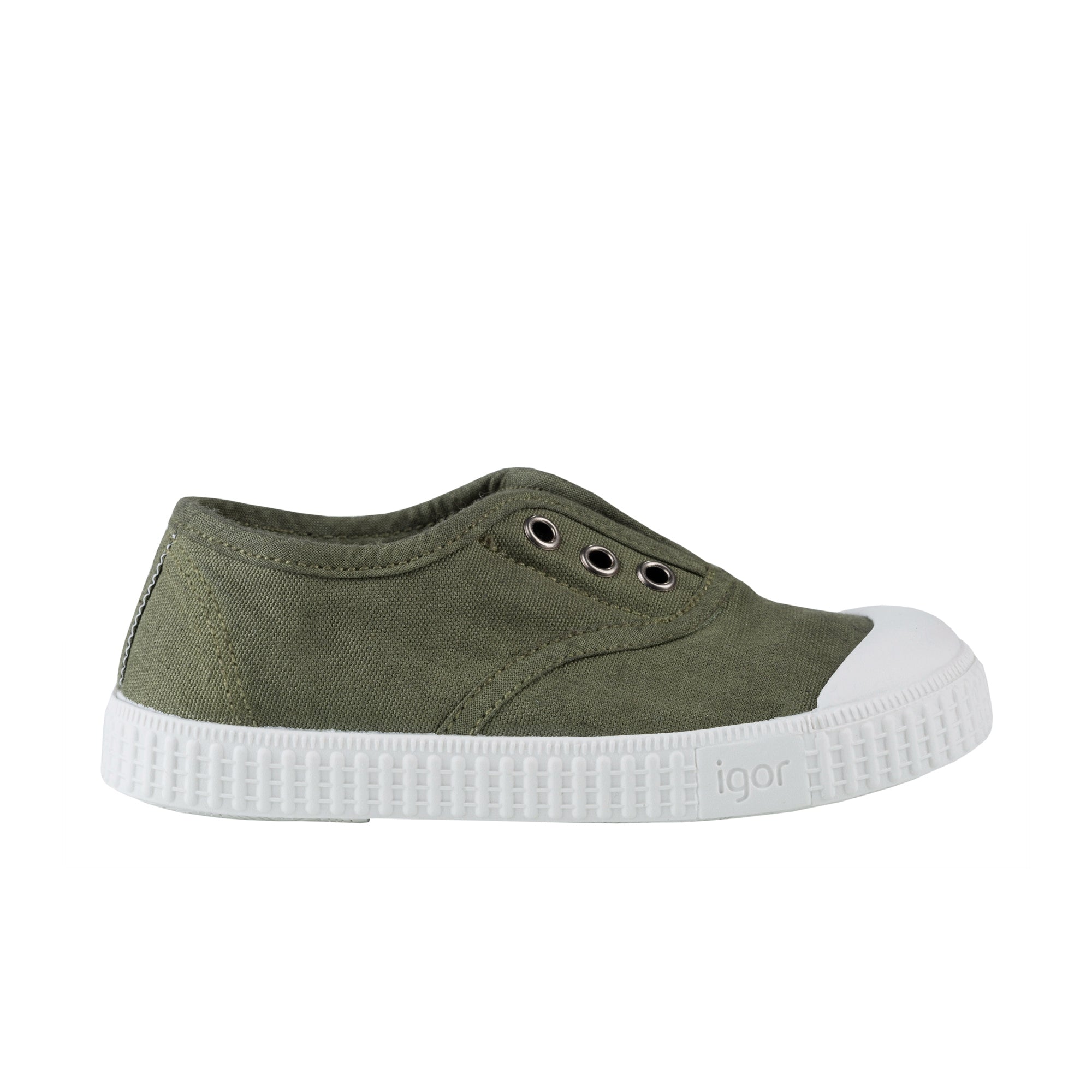 Boys Khaki Cotton Shoes