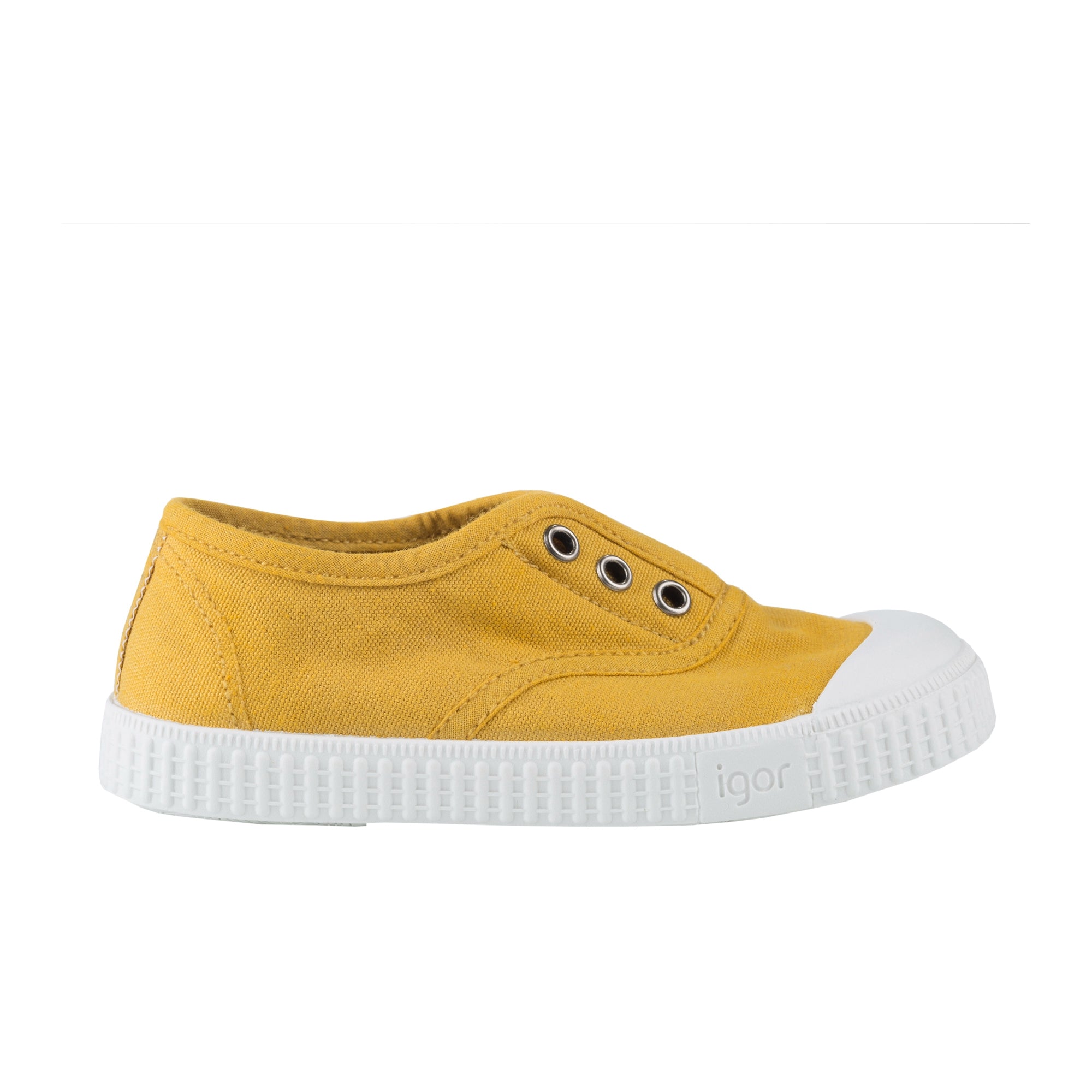 Girls & Boys Ginger Yellow Cotton Shoes