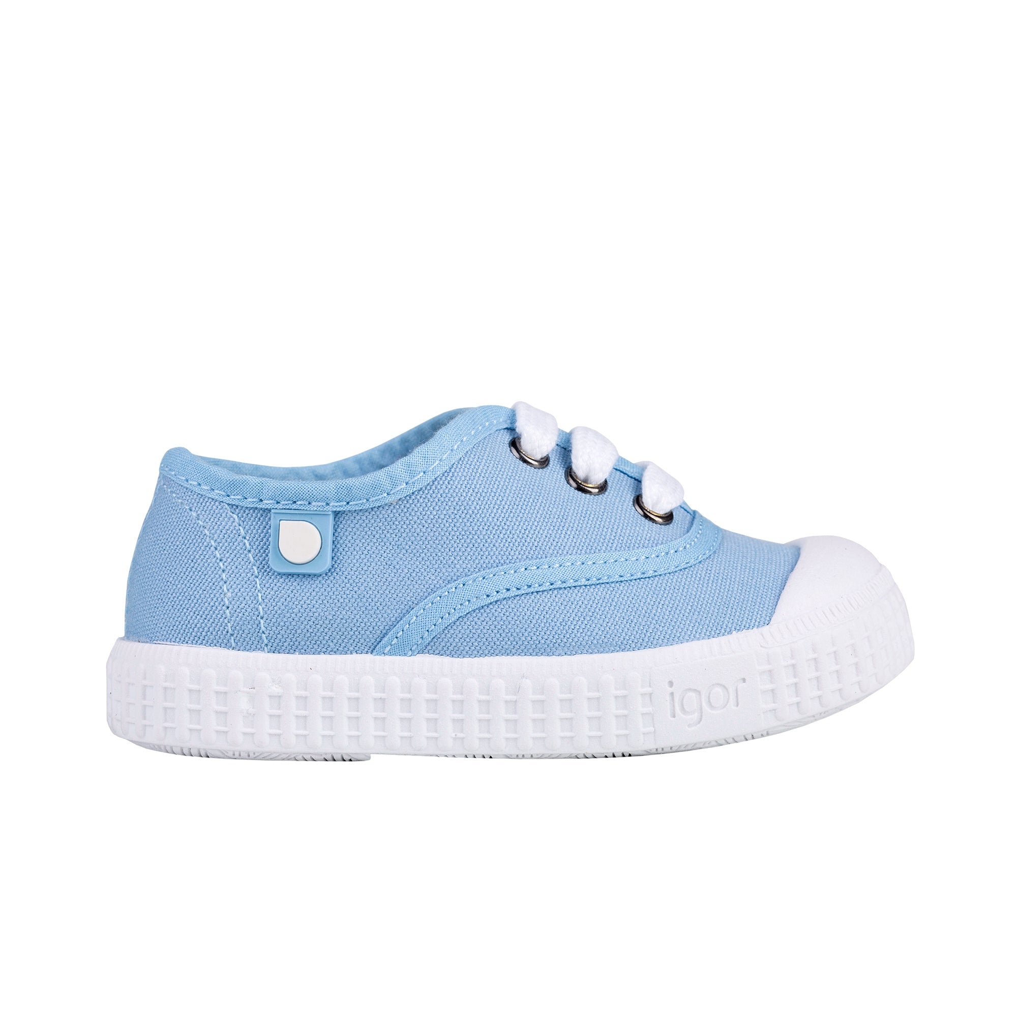 Girls & Boys Light Blue Cotton Shoes