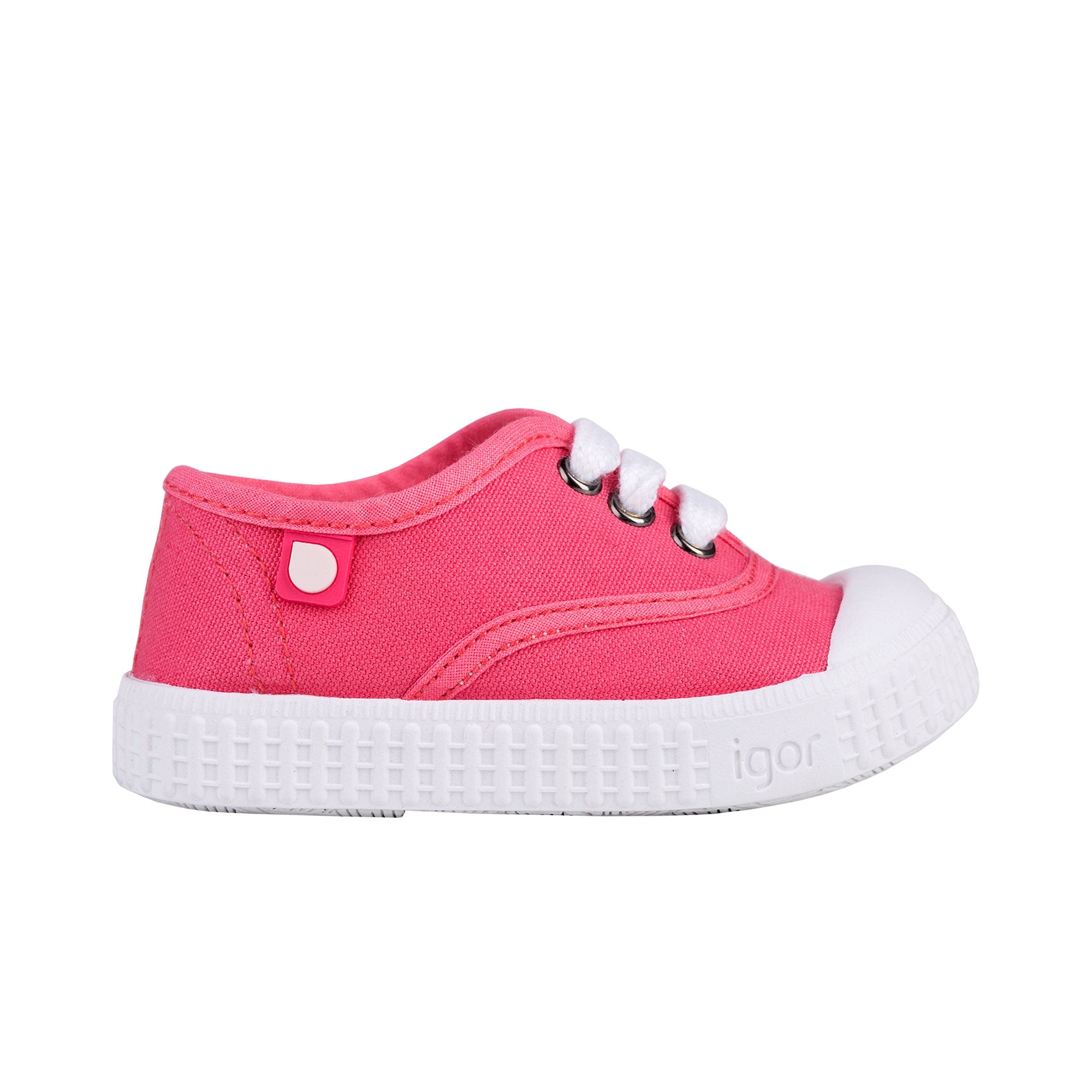 Girls Pink Cotton Shoes