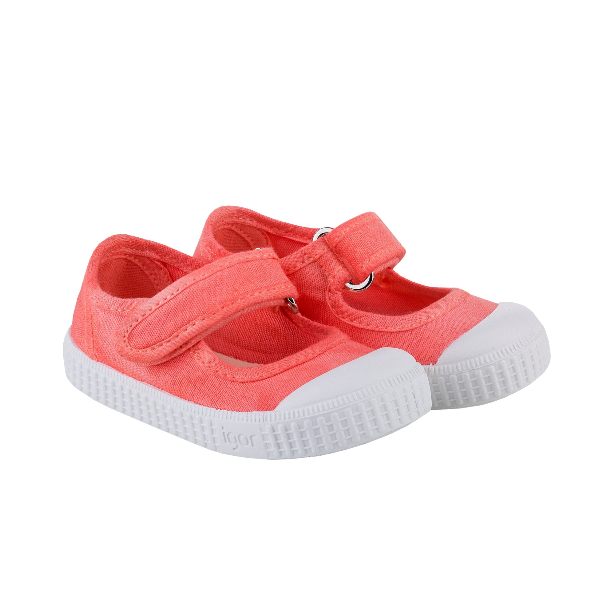 Girls Coral Cotton Shoes