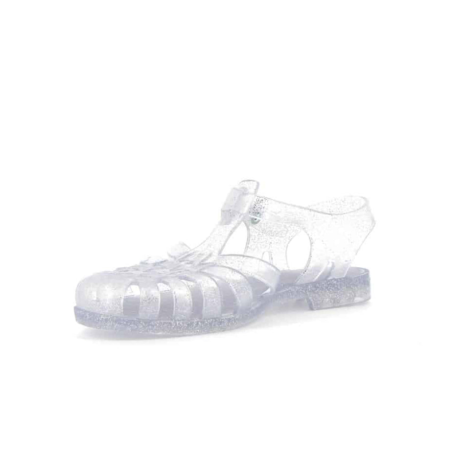 Boys & Girls Silver Glitter Sandals