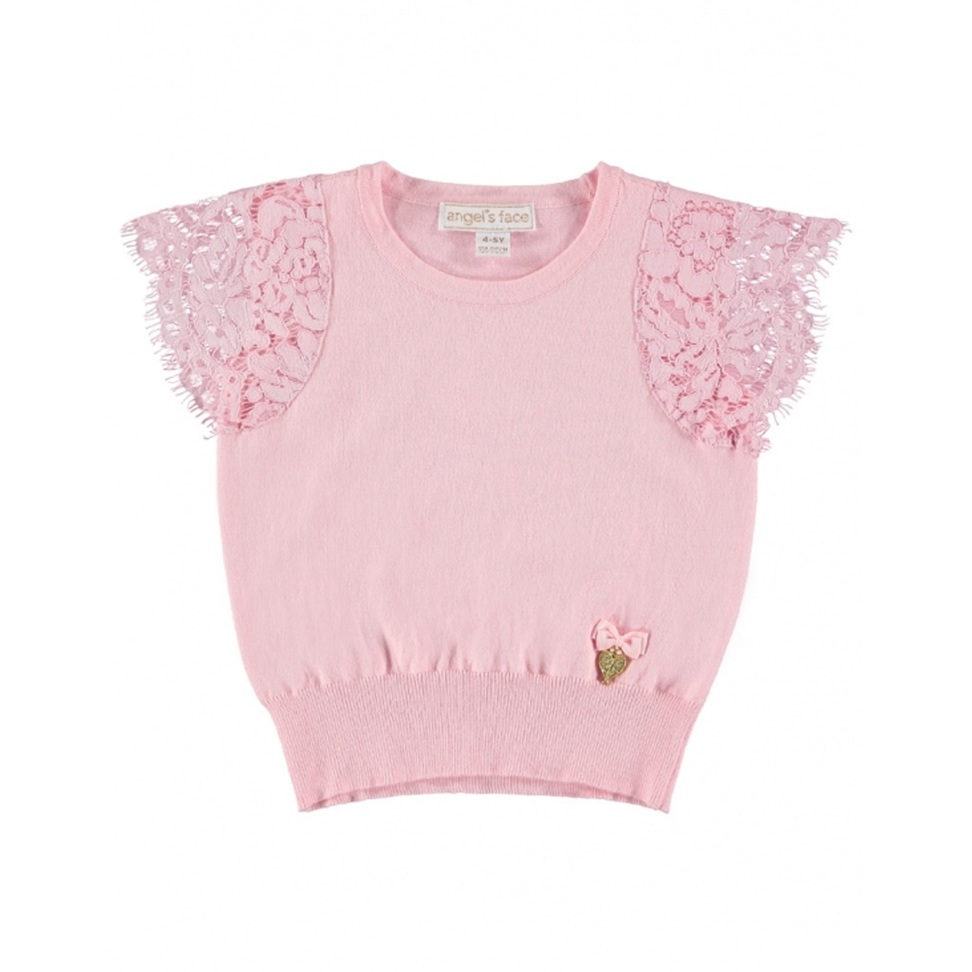 Girls Rose Pink Cotton Top